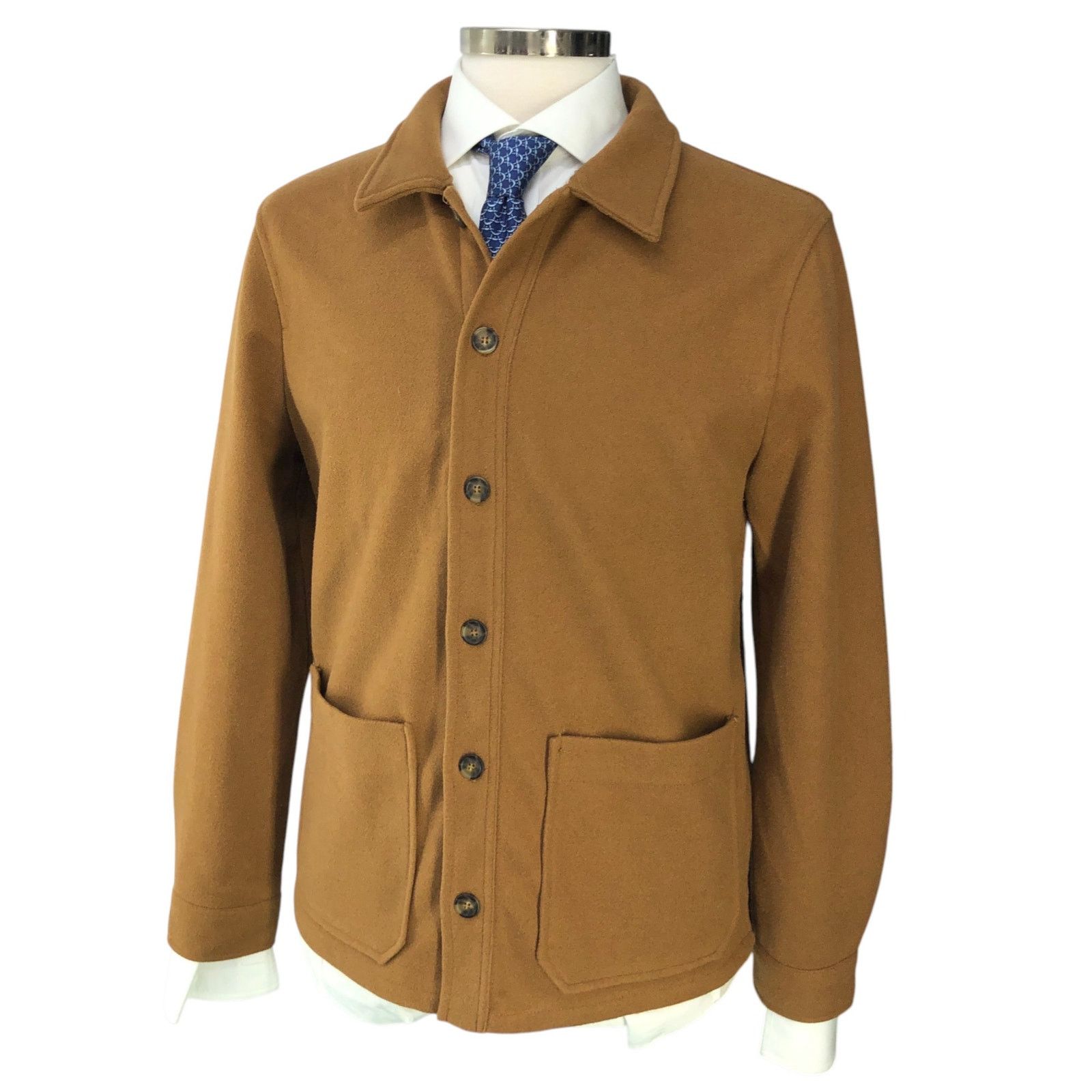 Magaschoni Magaschoni Size S Shirt Jacket Shacket Patch Pocket Camel Size US S / EU 44-46 / 1 - 1 Thumbnail