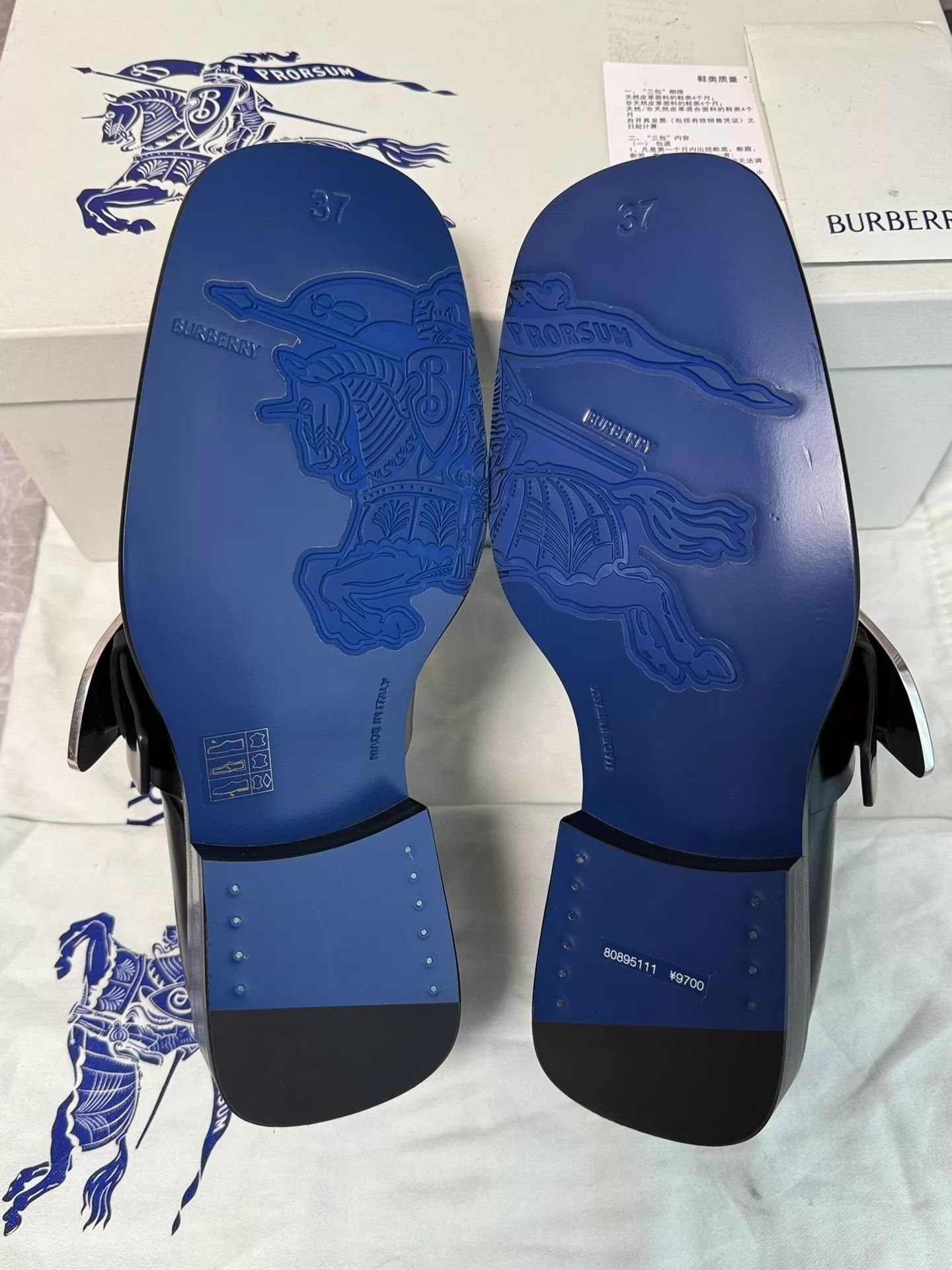 Burberry Burberry Shield Loafer Women's Black Size US 6.5 / IT 36.5 - 5 Thumbnail