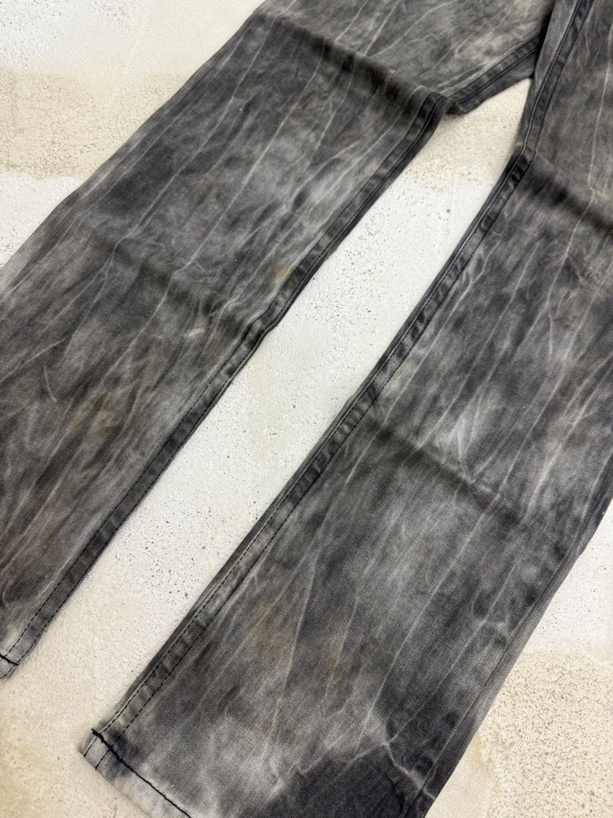 Hysteric Glamour Pasta Denim Studded Shadow Wash Claw Mark Jeans Size US 30 / EU 46 - 6 Thumbnail