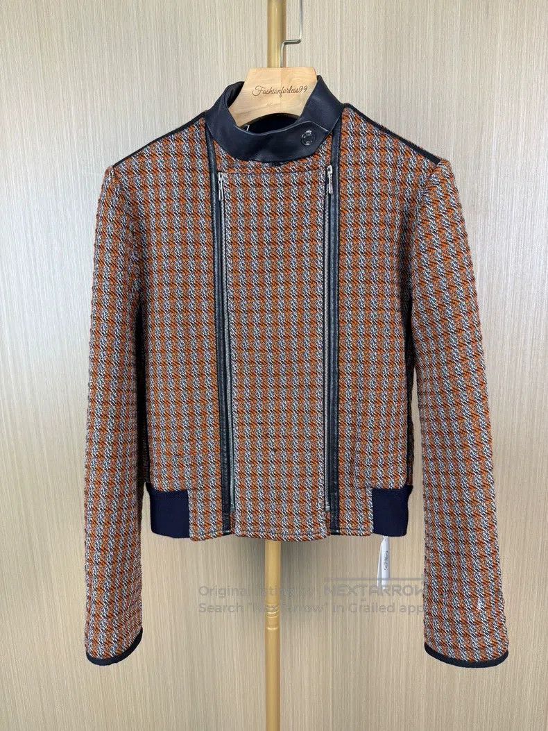 Hermes Hermes Patchwork Lamb Leather Short Coat Size XXS / US 00 / IT 34 - 1 Thumbnail
