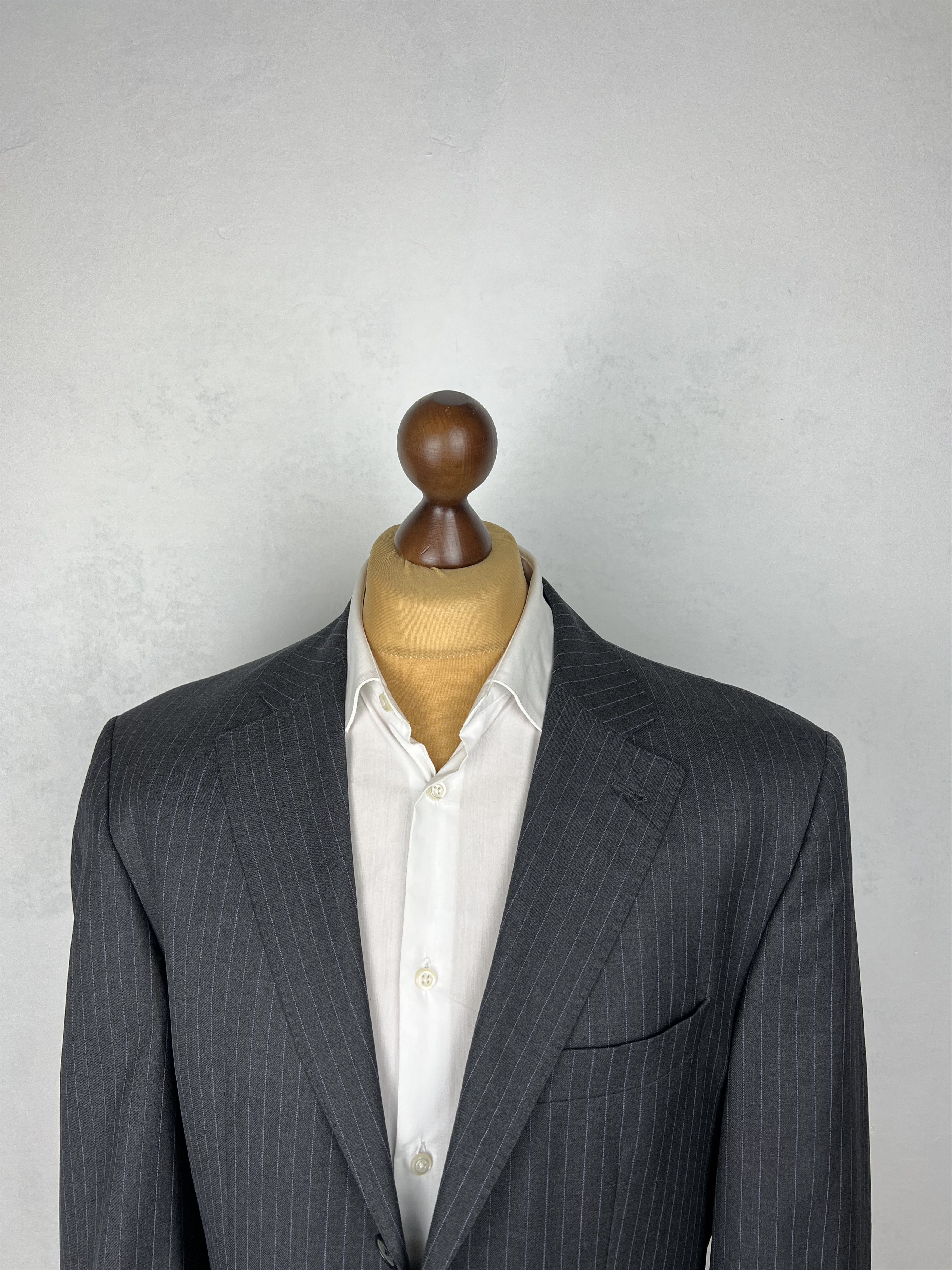 Bespoke Striped Super 130`s Wool 2-Piece Suit