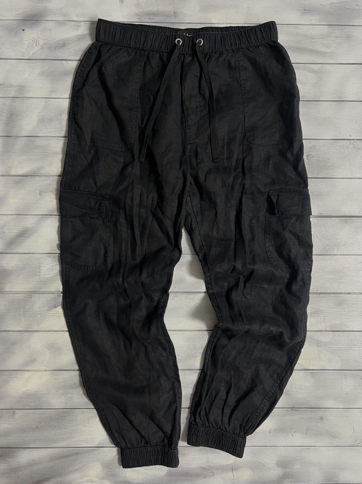 Japanese Brand × Nicole Miller Rare Pants 100% Linen Nikole Miller New York Jogger Size 32" / US 10 / IT 46 - 1 Thumbnail