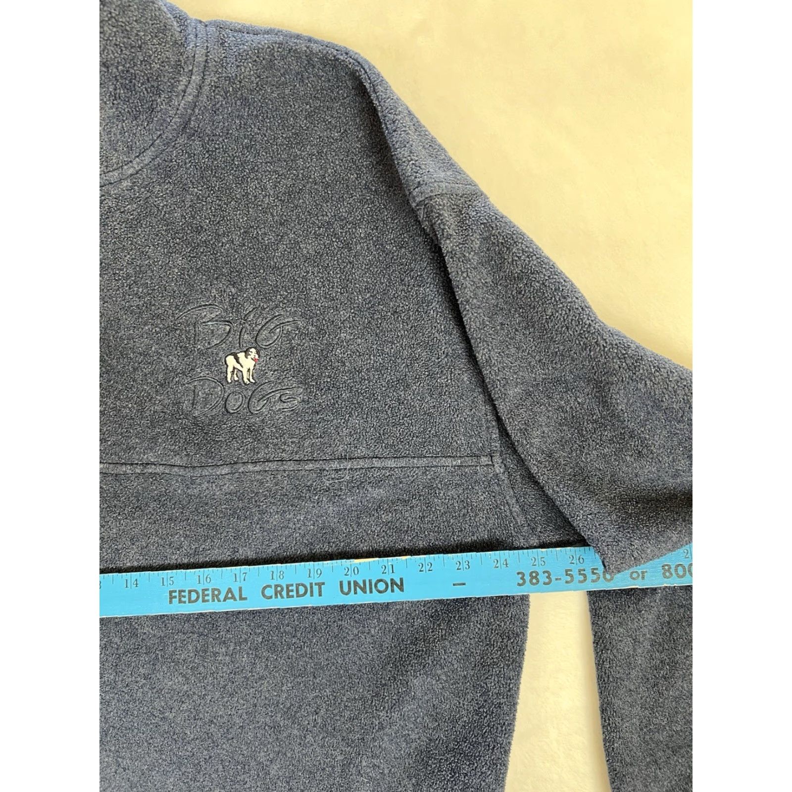 Big Dogs VINTAGE Big Dogs Sweatshirt 1/4 Zip Fleece XL Blue 90s Dog Classic Mens Size US XL / EU 56 / 4 - 4 Thumbnail