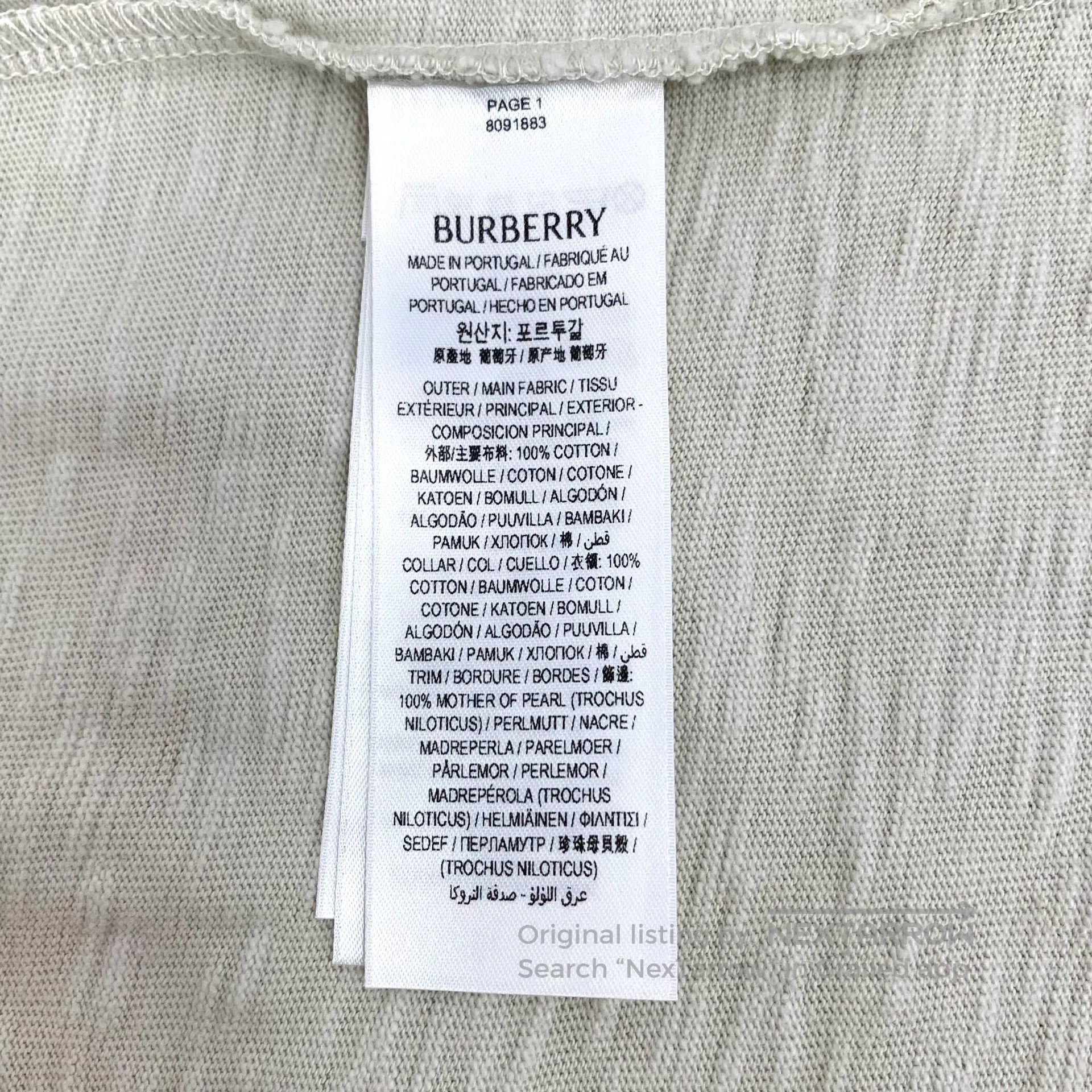 Burberry Burberry Color-blocked warhorse knight printed cotton coll Size US M / EU 48-50 / 2 - 6 Thumbnail
