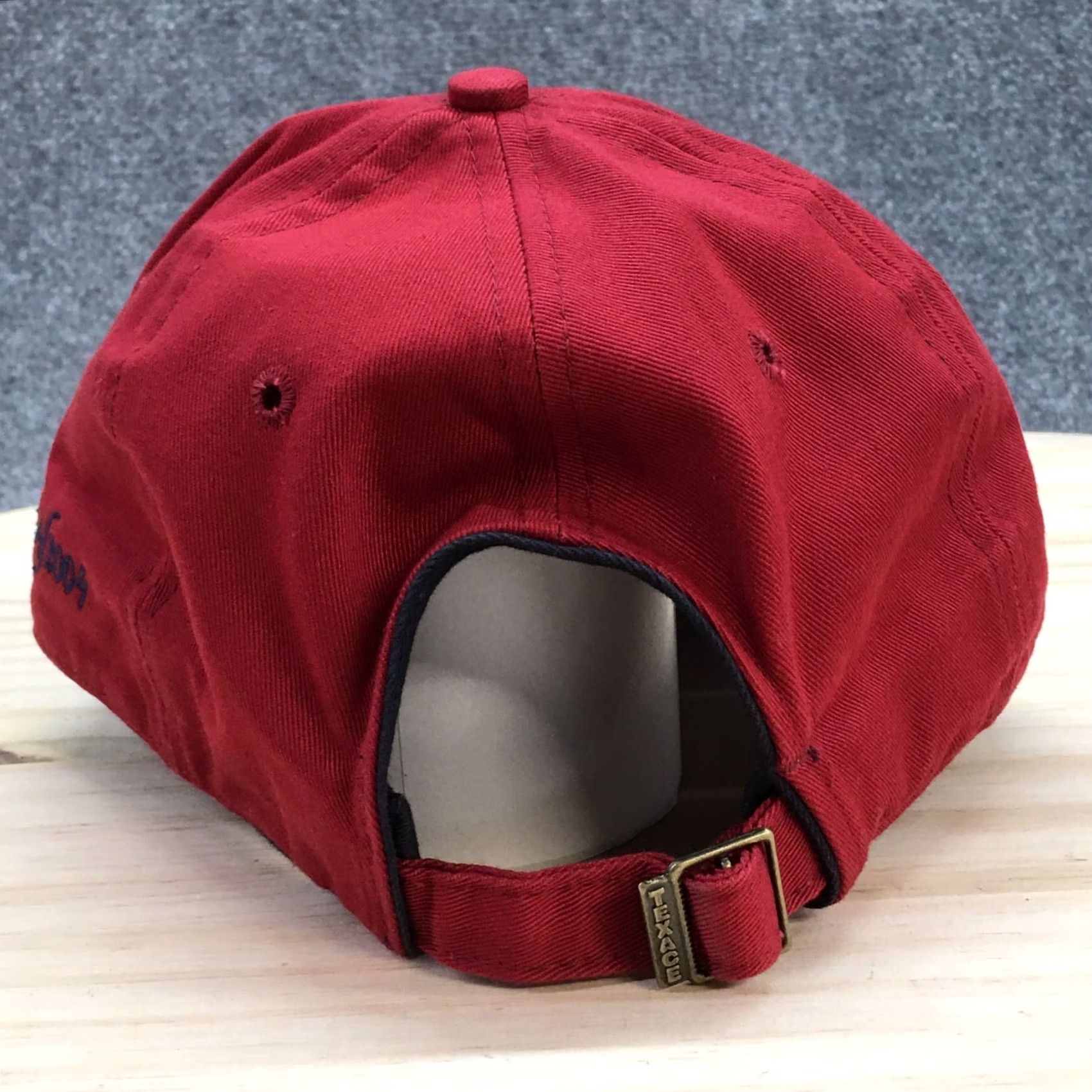 Vintage Texace Baseball Cap Hat Mens One Size Red Adjustable Size ONE SIZE - 6 Thumbnail
