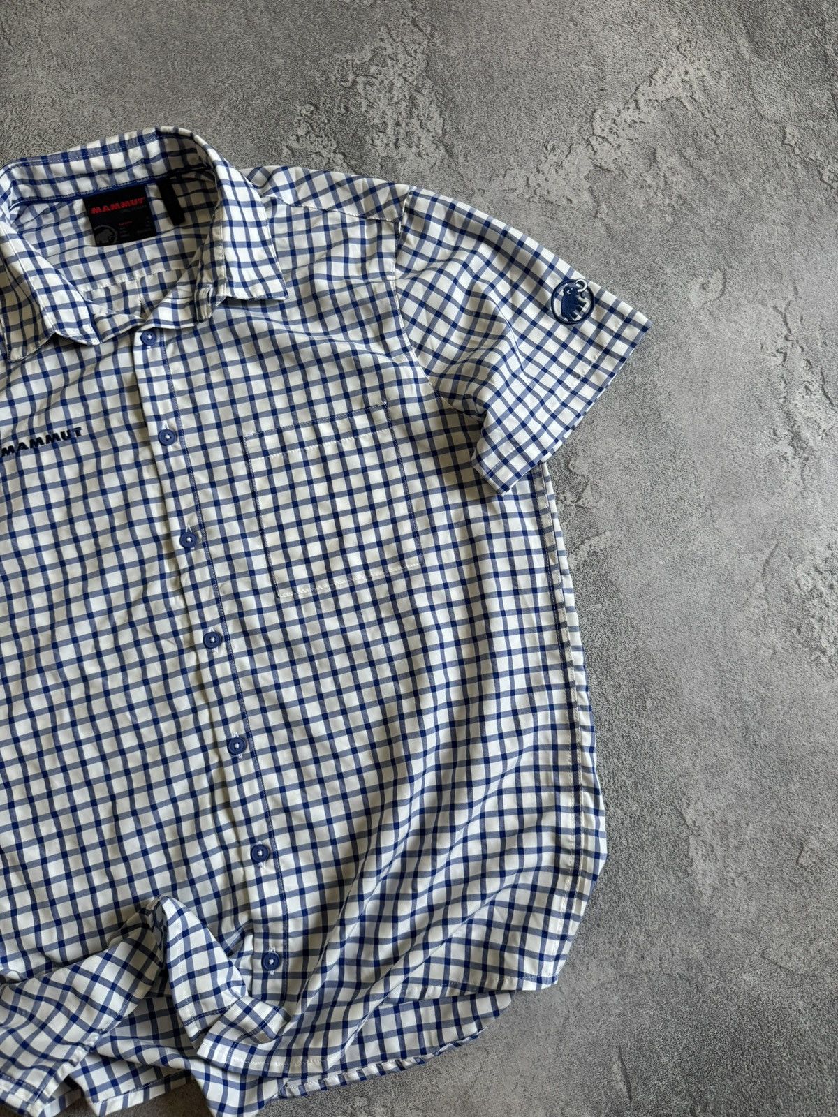 Mammut Mammut L/size Chekered shirt button up short sleeve outdoor Size US L / EU 52-54 / 3 - 4 Thumbnail