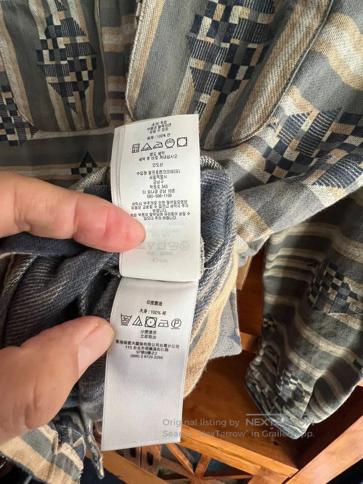 RRL Ralph Lauren RRL Double RL Woven Camp Long Sleeve Shirt. Size US M / EU 48-50 / 2 - 6 Thumbnail