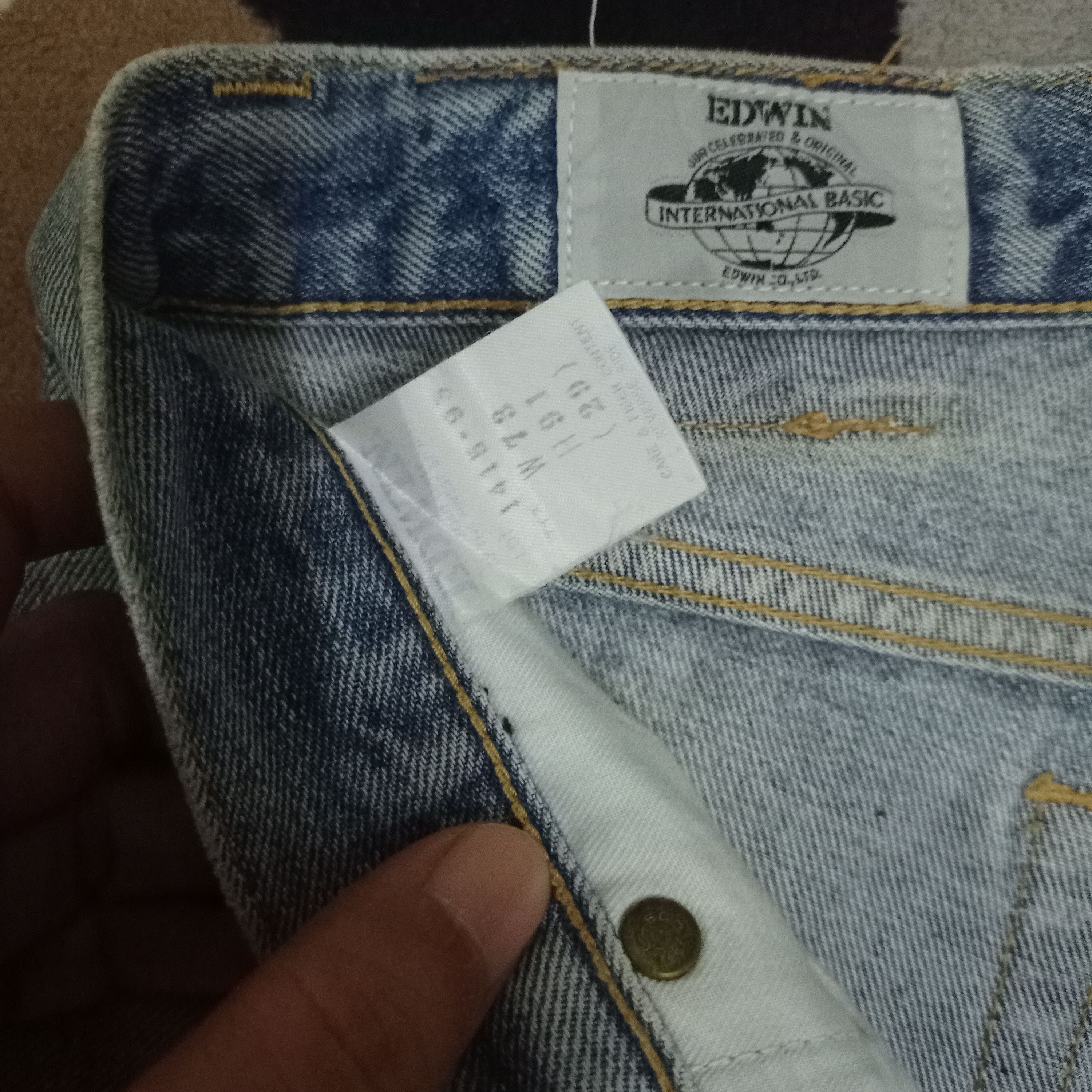 Edwin × Japanese Brand Vintage Japanese Edwin Blue Wash Straight Jeans 28x29 Size US 28 / EU 44 - 8 Thumbnail