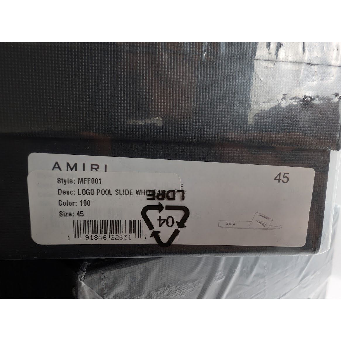 Amiri o1rshd1 Q:19 / Logo Pool Slide in White Size US 12 / EU 45 - 20 Thumbnail