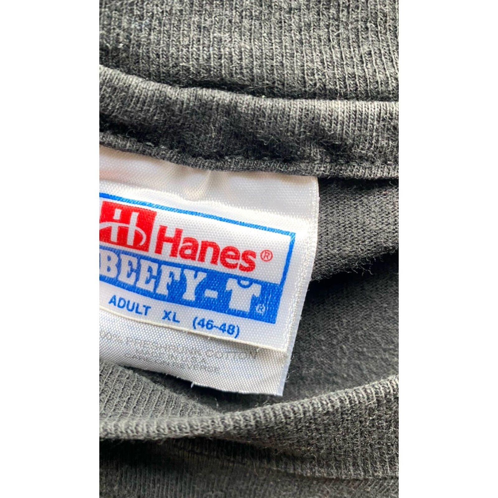 Hanes VINTAGE Hanes T-Shirt XL US Made Fighter Jet War Bomber 90s Military Black Short Sleeve Mens Size US XL / EU 56 / 4 - 5 Thumbnail