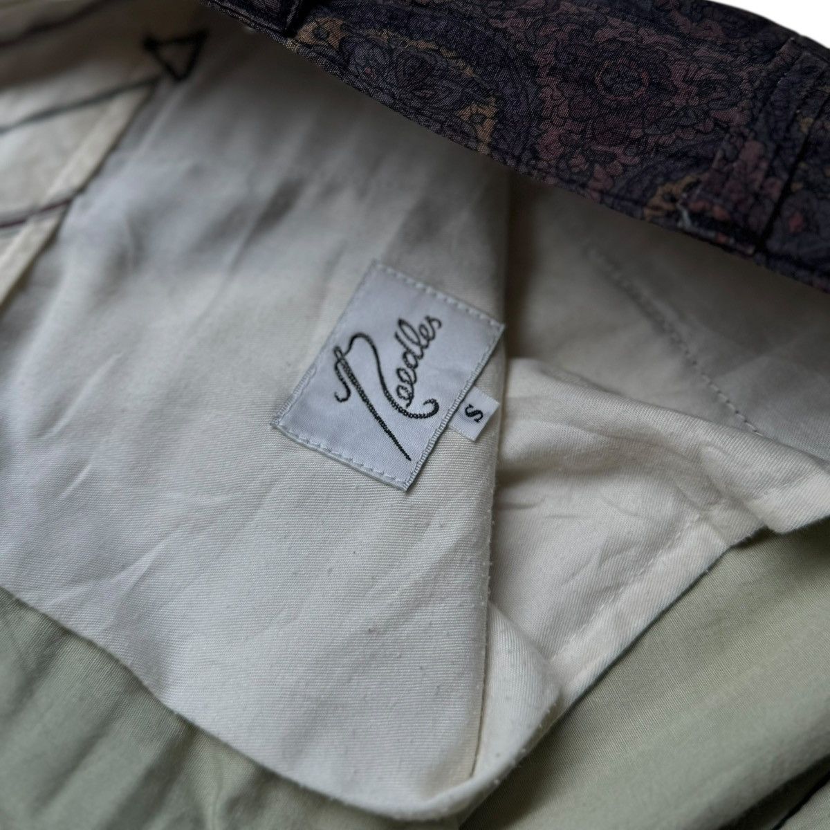 Needles Needles slacks, all-over purple floral print pants Size US 31 - 5 Thumbnail