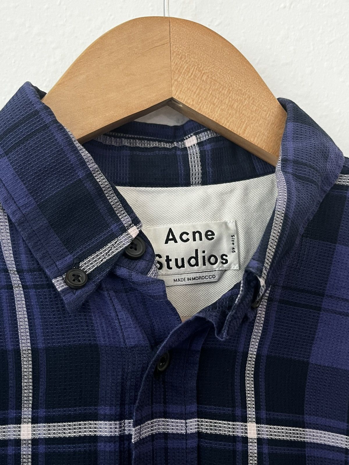Acne Studios Acne Studios Shirt Mens Size 46 Blue Button Up Size US S / EU 44-46 / 1 - 4 Thumbnail