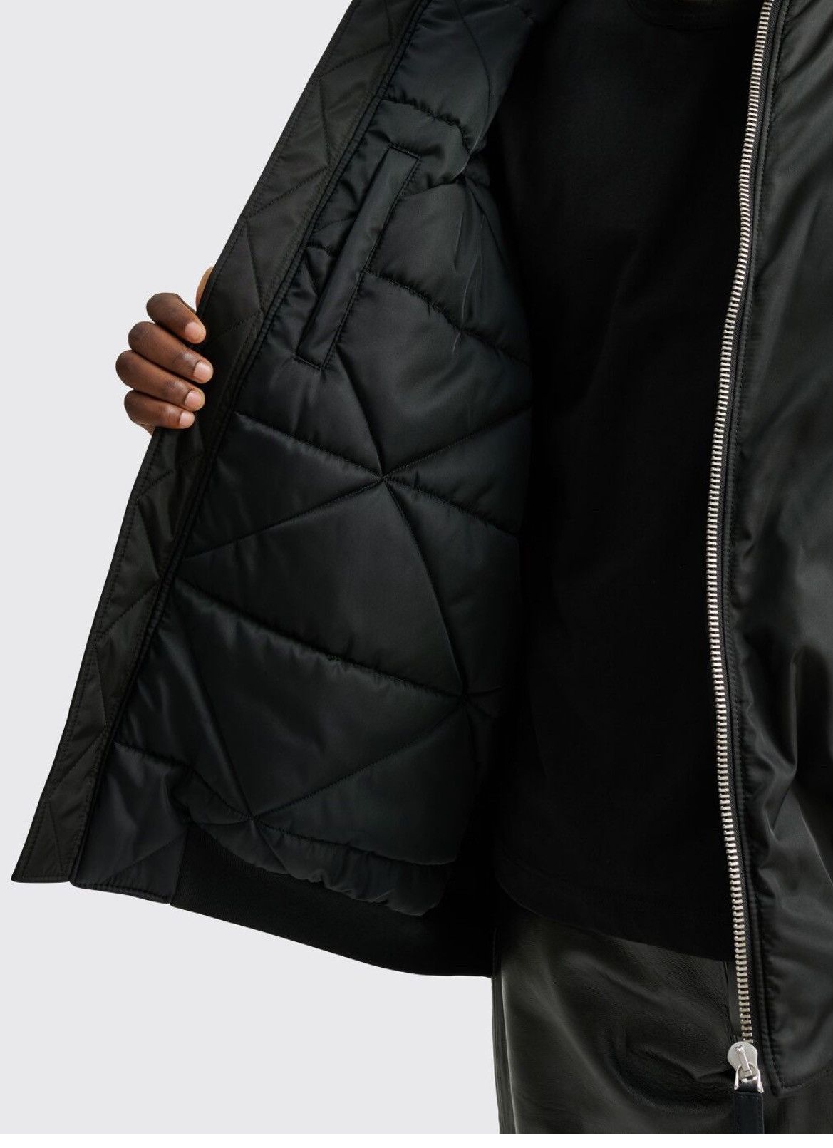 Prada Prada Oversized Bomber Jacket with belt size M Size US M / EU 48-50 / 2 - 4 Thumbnail