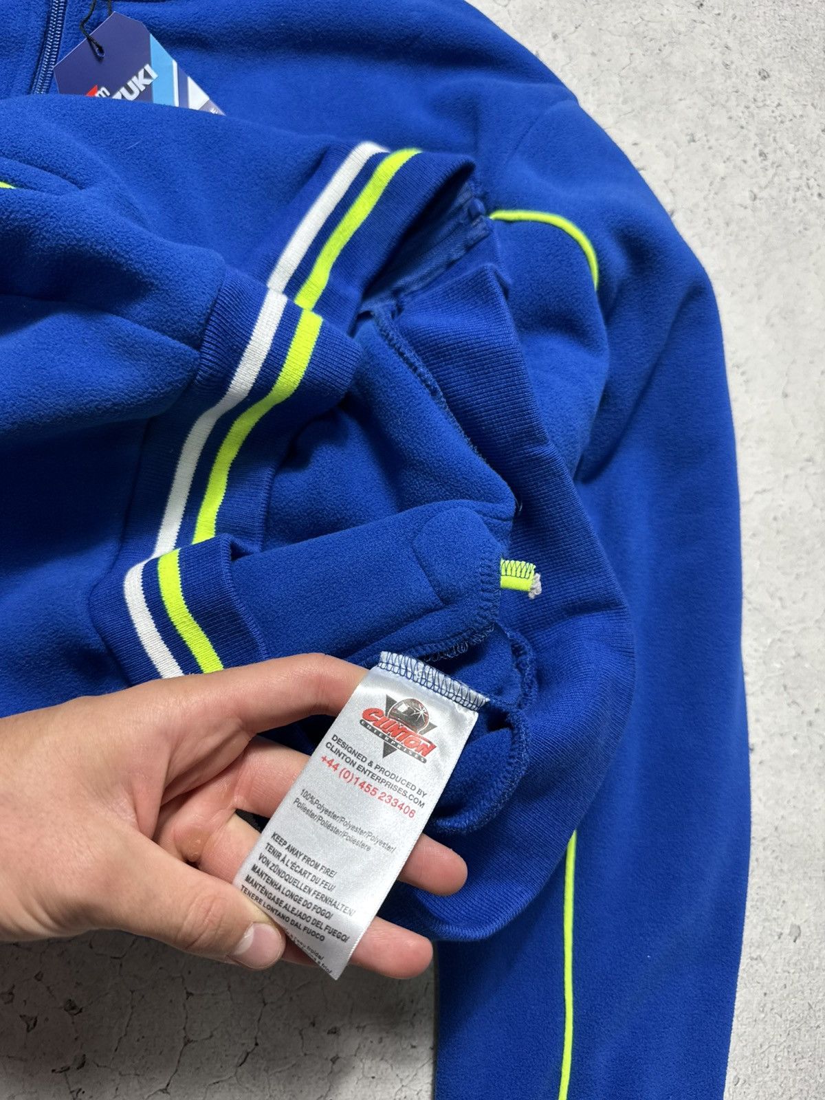 NASCAR Suzuki NEW Fleece Jacket Full Zip Racing Big Logo Size US M / EU 48-50 / 2 - 7 Thumbnail