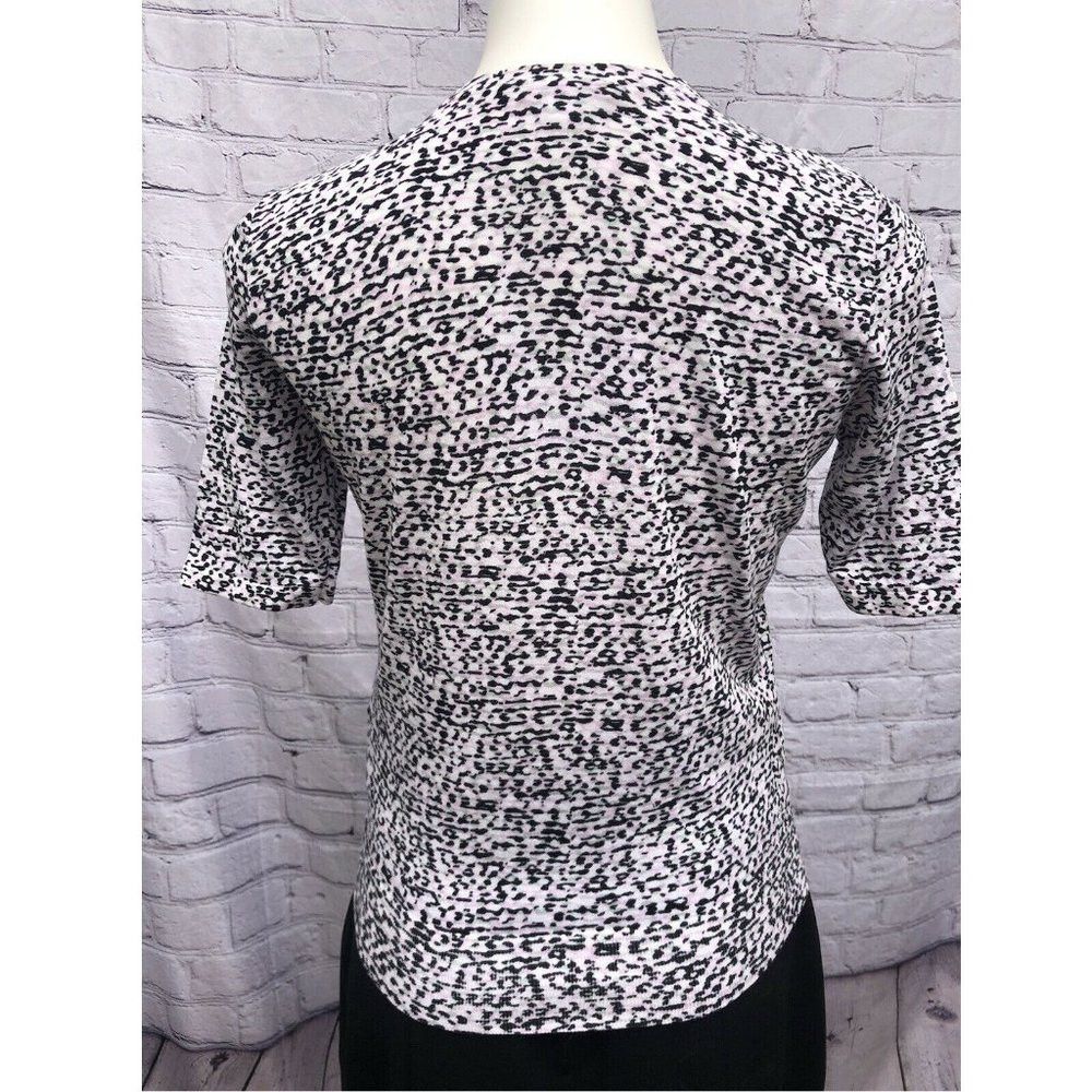 Cos COS Animal Print Knit T-shirt Pink Black US S Size S / US 4 / IT 40 - 2 Thumbnail