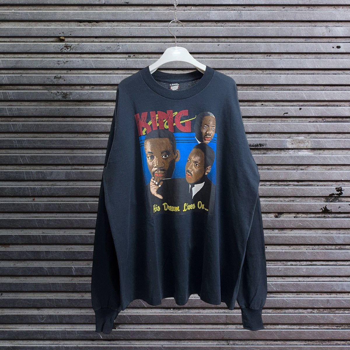 Vintage Martin Luther King Jr. Vintage Long Sleeves T-Shirt Size US XL / EU 56 / 4 - 1 Thumbnail
