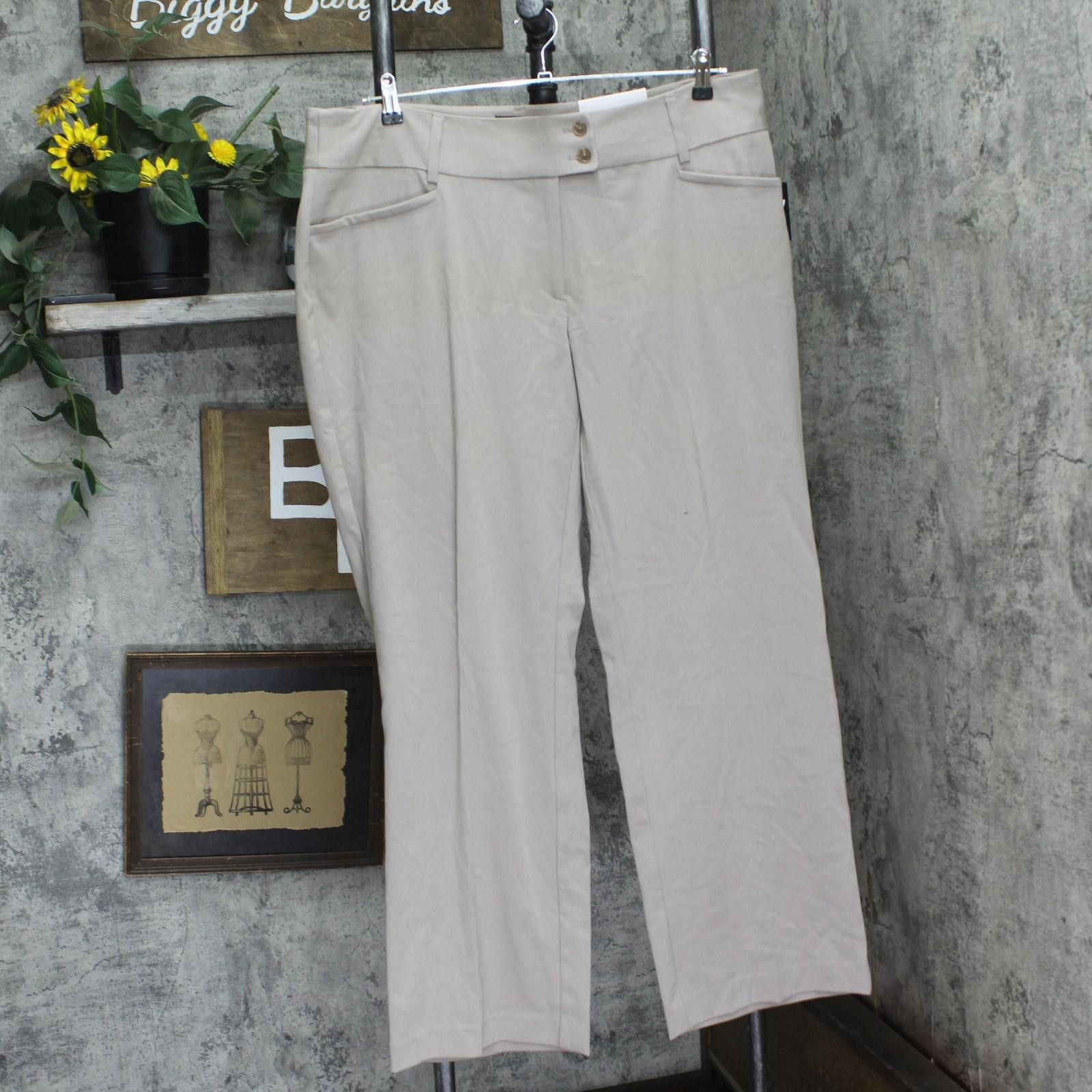 Other Nwt Rafaella Fit Pants With Pockets Summer Straw Brown 16 Size 38" / US 16 / IT 52 - 1 Thumbnail