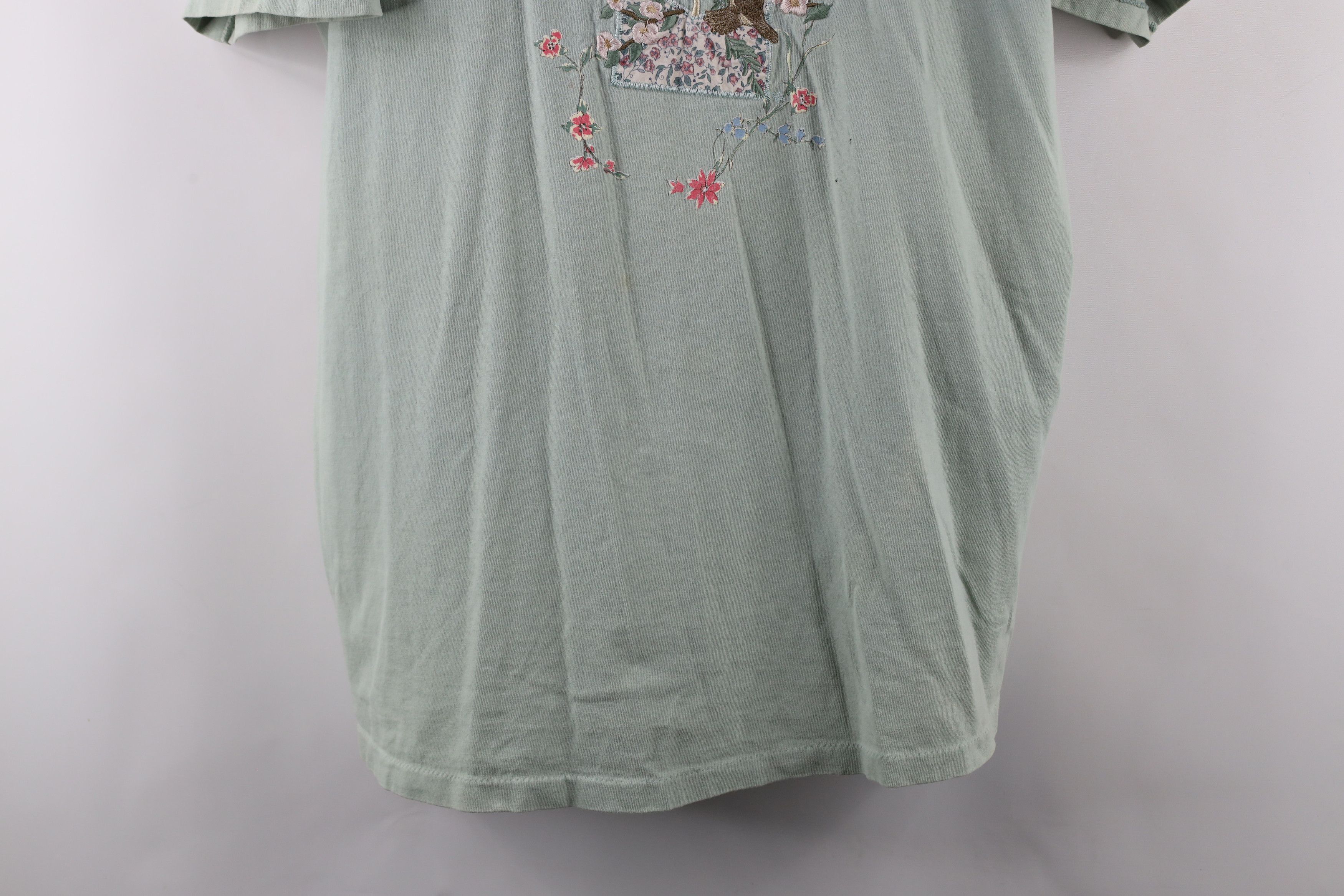 Vintage Vintage 90s Country Primitive Flower Bird T-Shirt Mint USA Size XL / US 12-14 / IT 48-50 - 3 Thumbnail