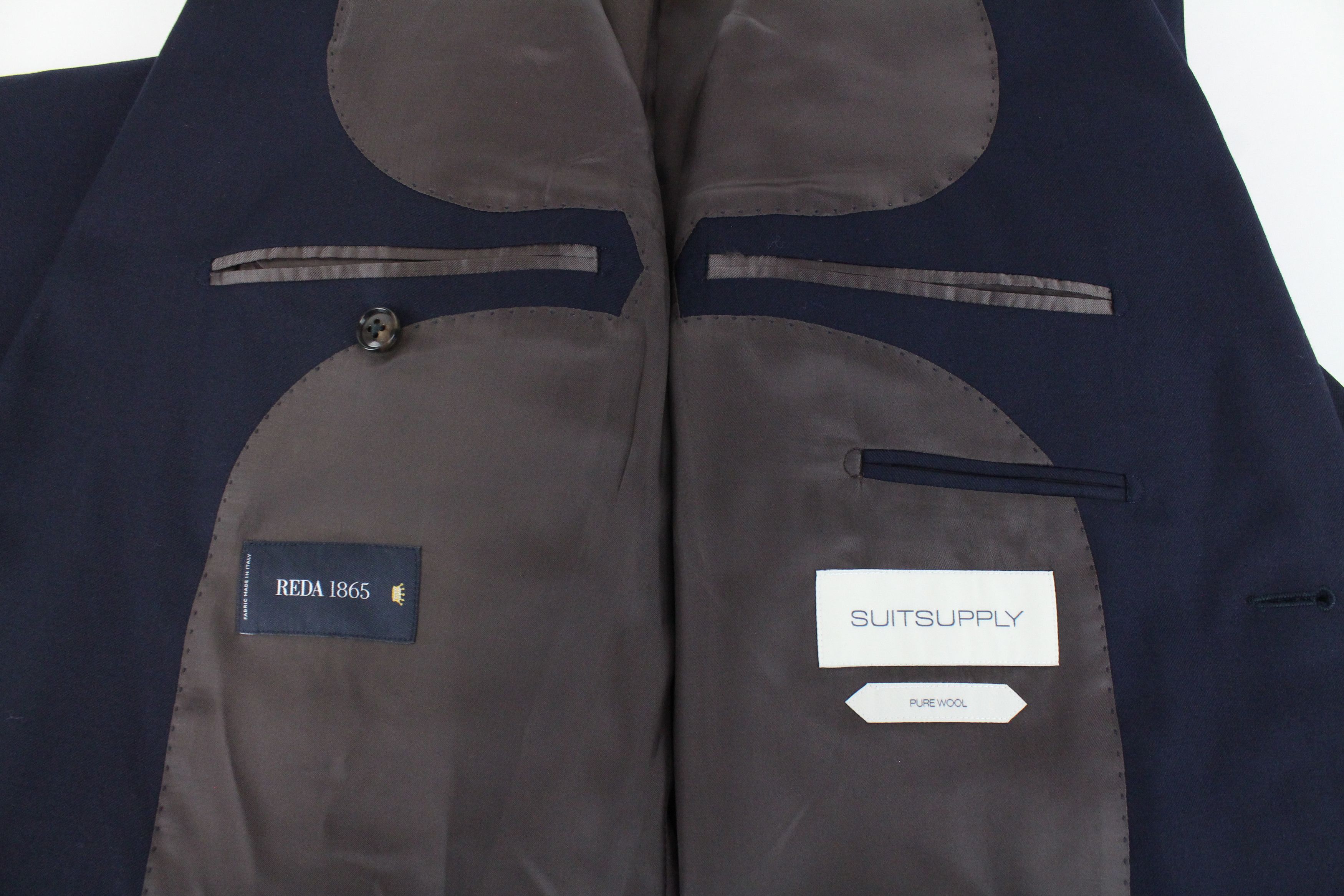 Suitsupply NAPOLI UK44L Navy Wool Lined Blazer 56177 Size 44L - 5 Thumbnail