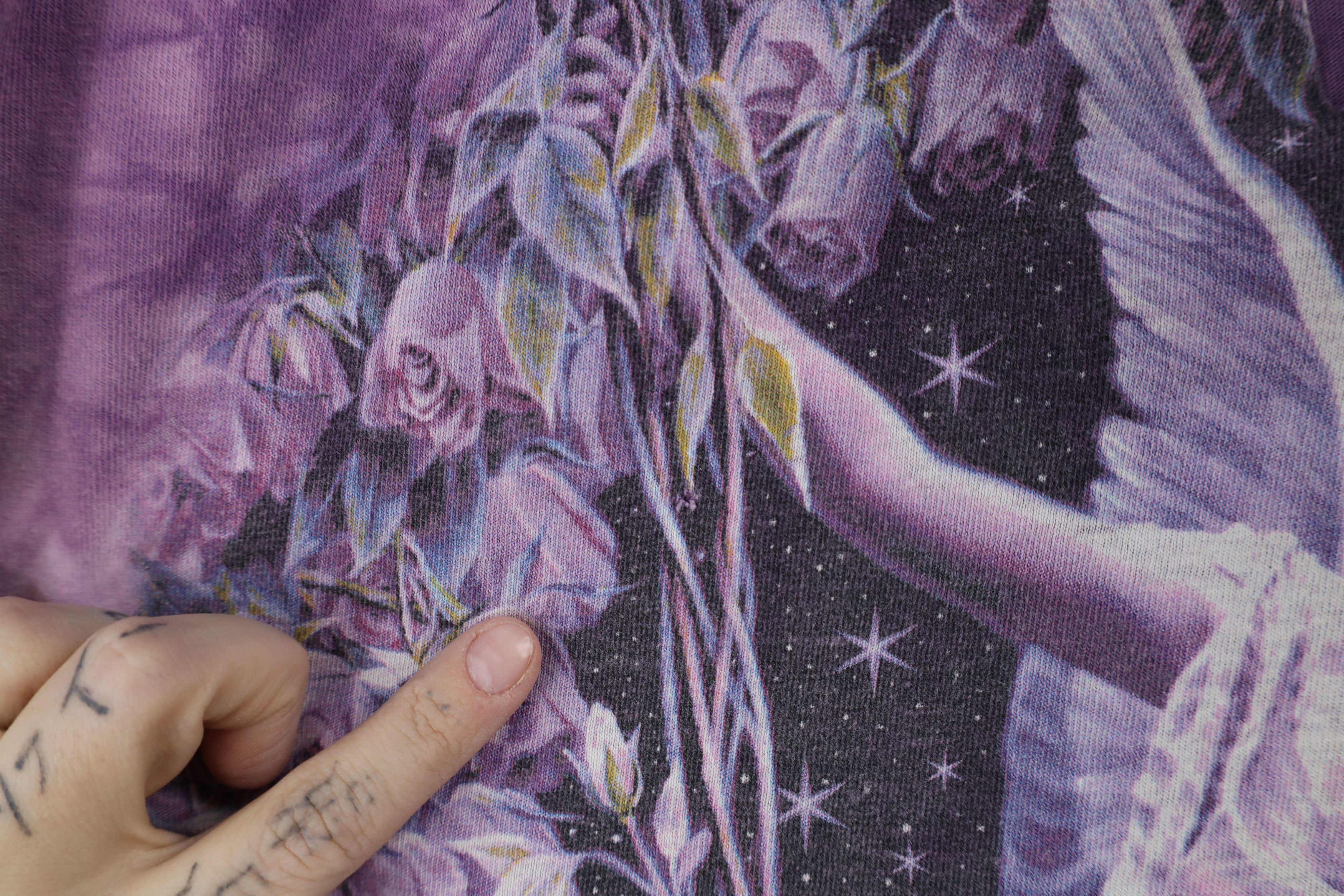 Vintage Vintage Y2K Streetwear Fairy Acid Wash T-Shirt Purple Size US M / EU 48-50 / 2 - 6 Thumbnail