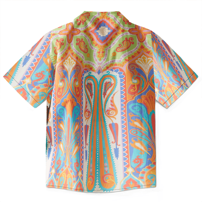 The Unbranded Brand Printed Cotton Bowling Shirt | Classic Cut, Modern Print Size US M / EU 48-50 / 2 - 3 Thumbnail