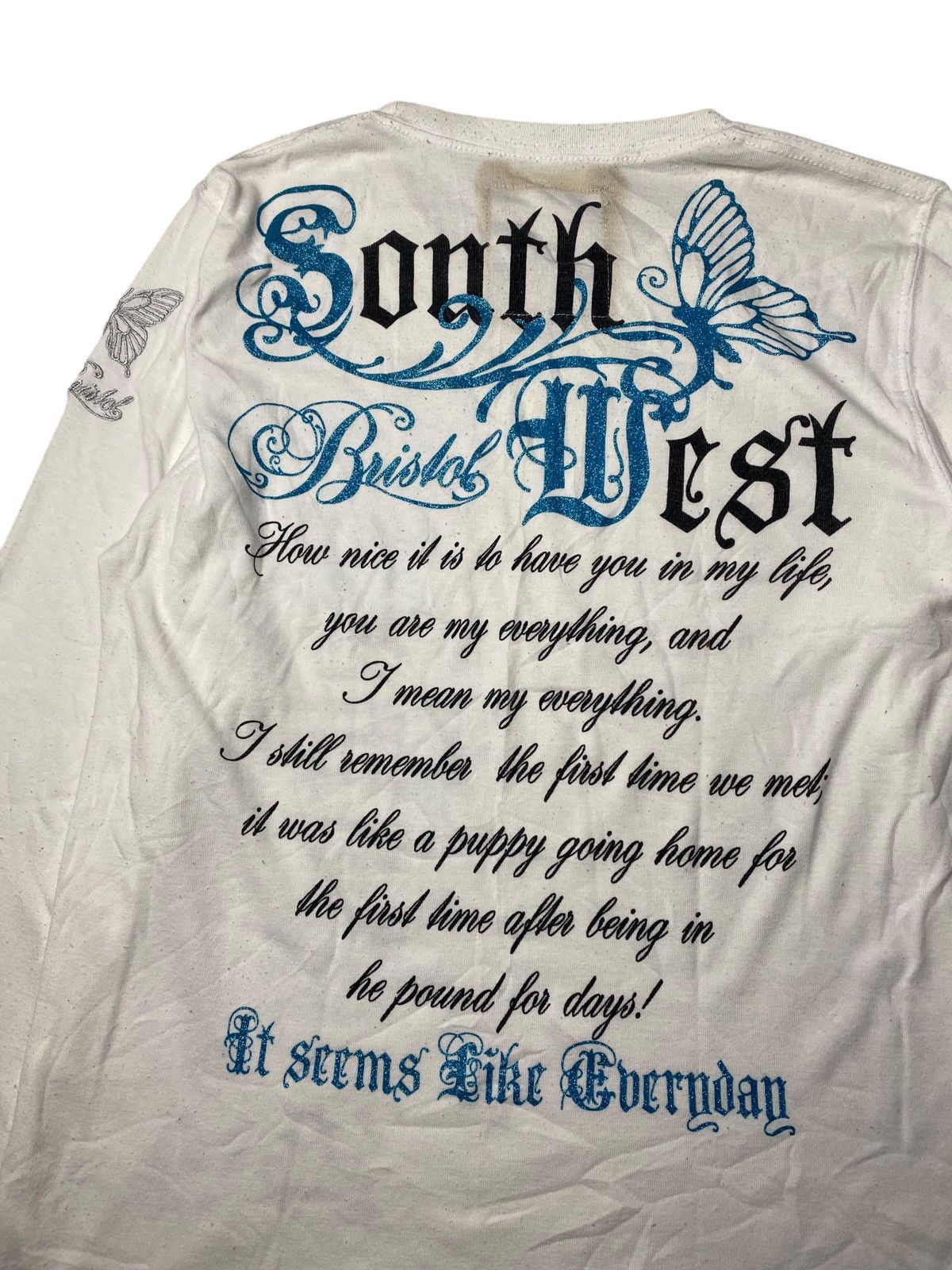 Hysteric Glamour 2000's Night Rider Butterfly Poem Longsleeve Size US M / EU 48-50 / 2 - 13 Thumbnail