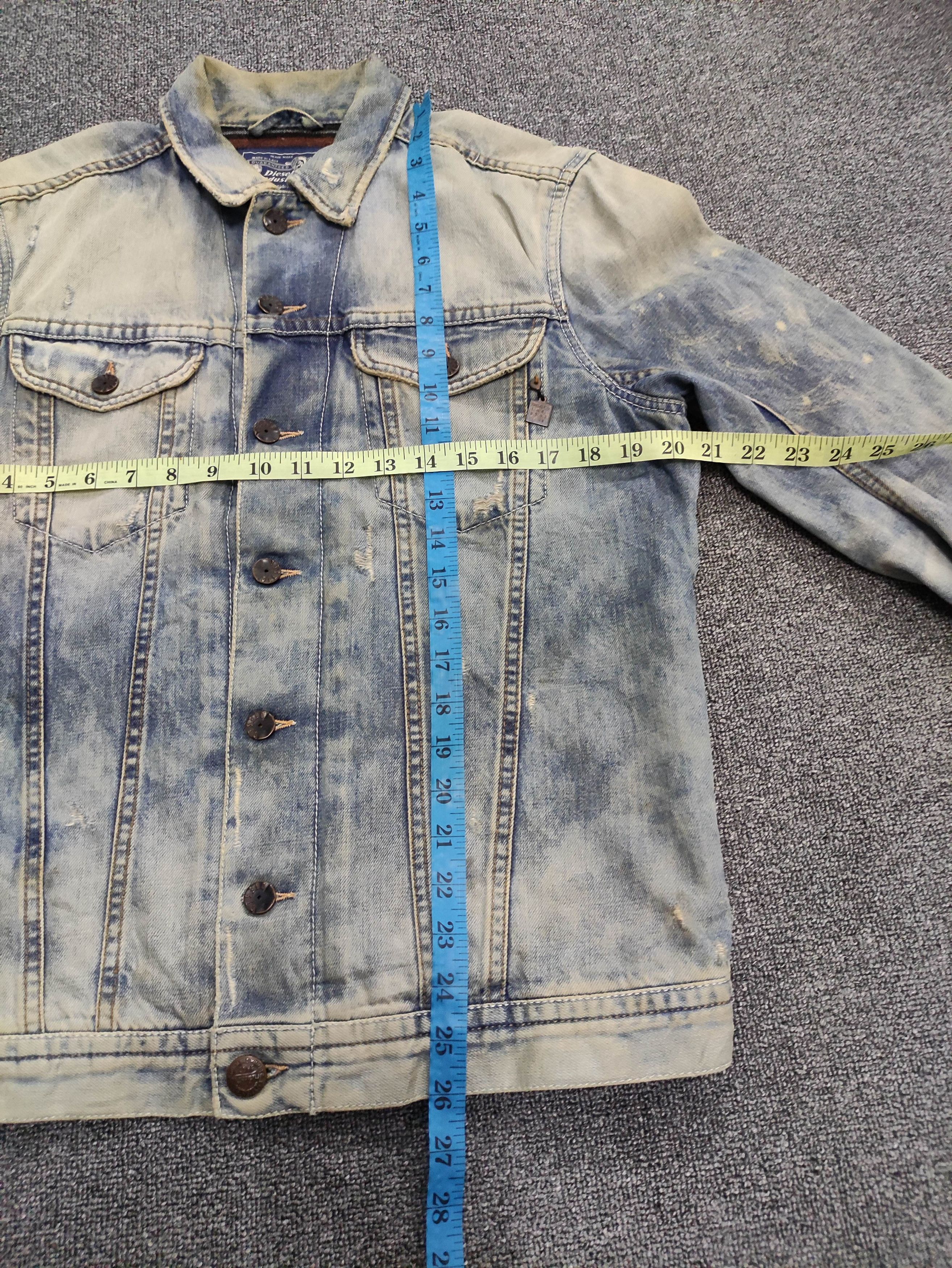Diesel Vintage Diesel Distressed Denim Jacket Size US M / EU 48-50 / 2 - 17 Thumbnail