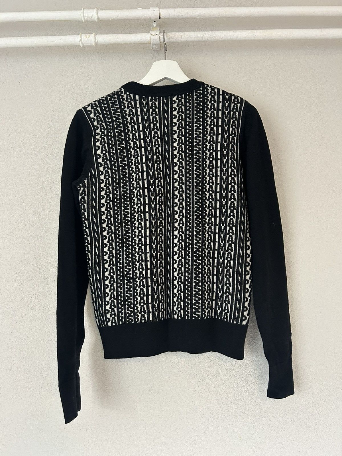 Balmain Black and White ‘Balmain’ Patterned Wool Sweater Size US S / EU 44-46 / 1 - 4 Thumbnail