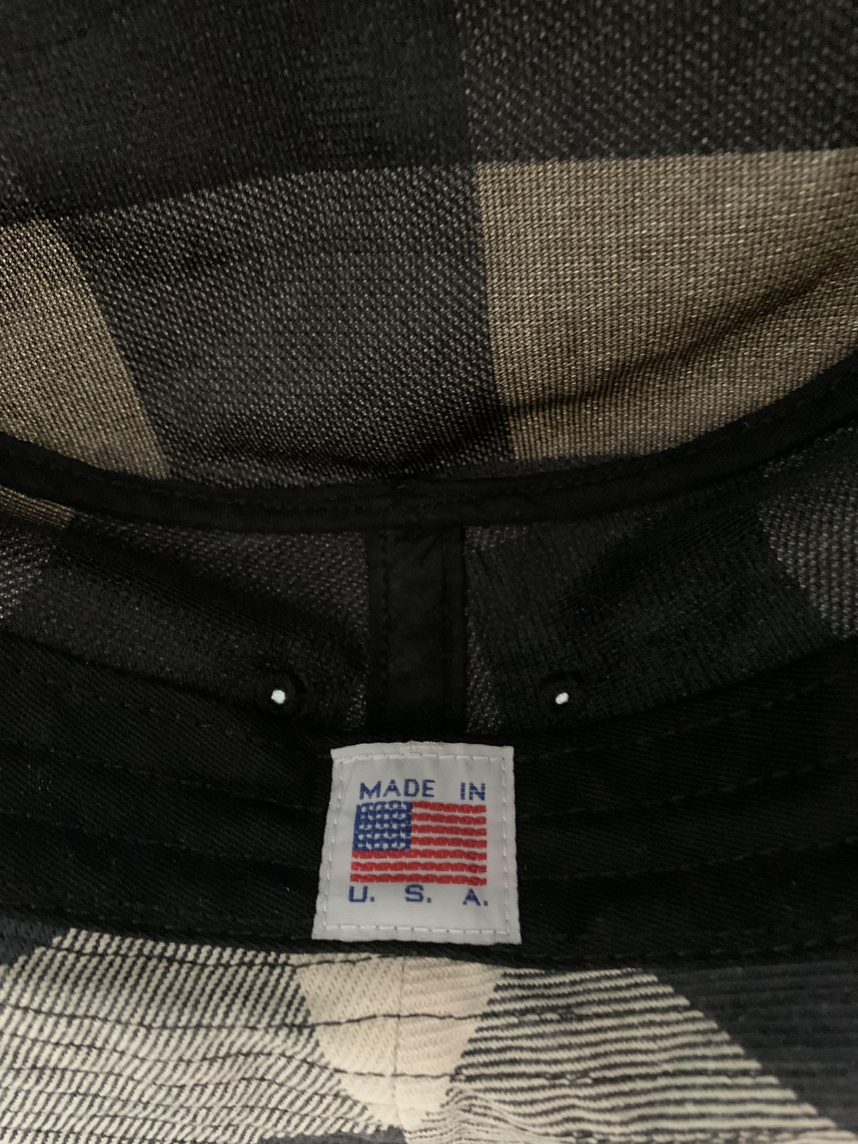 Noah Noah Denim Plaid Crusher Bucket Hat Size ONE SIZE - 5 Thumbnail