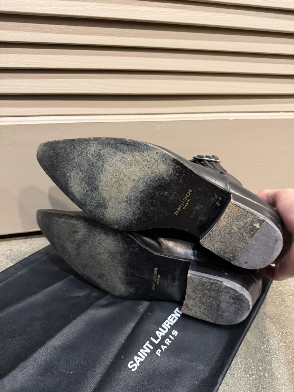 Saint Laurent Paris SS14 Triple Buckle Zip Duckies Boots 41 Size US 8 / EU 41 - 6 Thumbnail