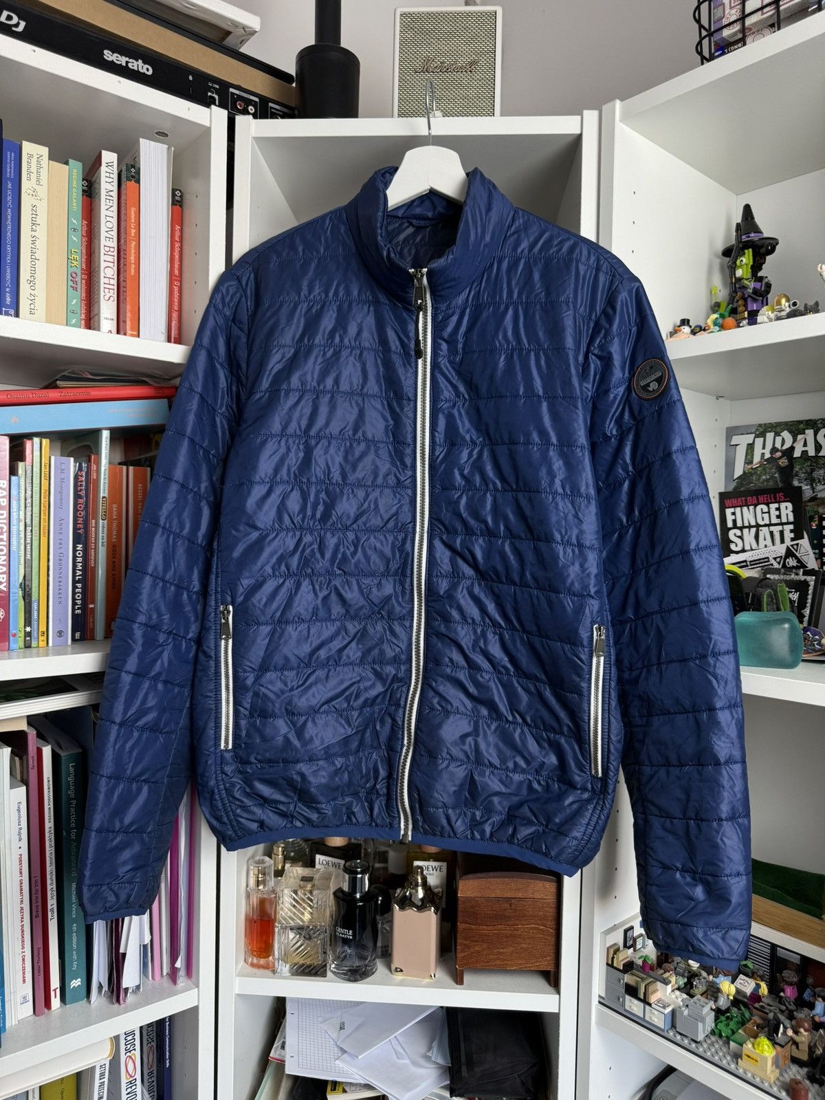 Napapijri lightweight puffer jacket M streetwear outdoor down