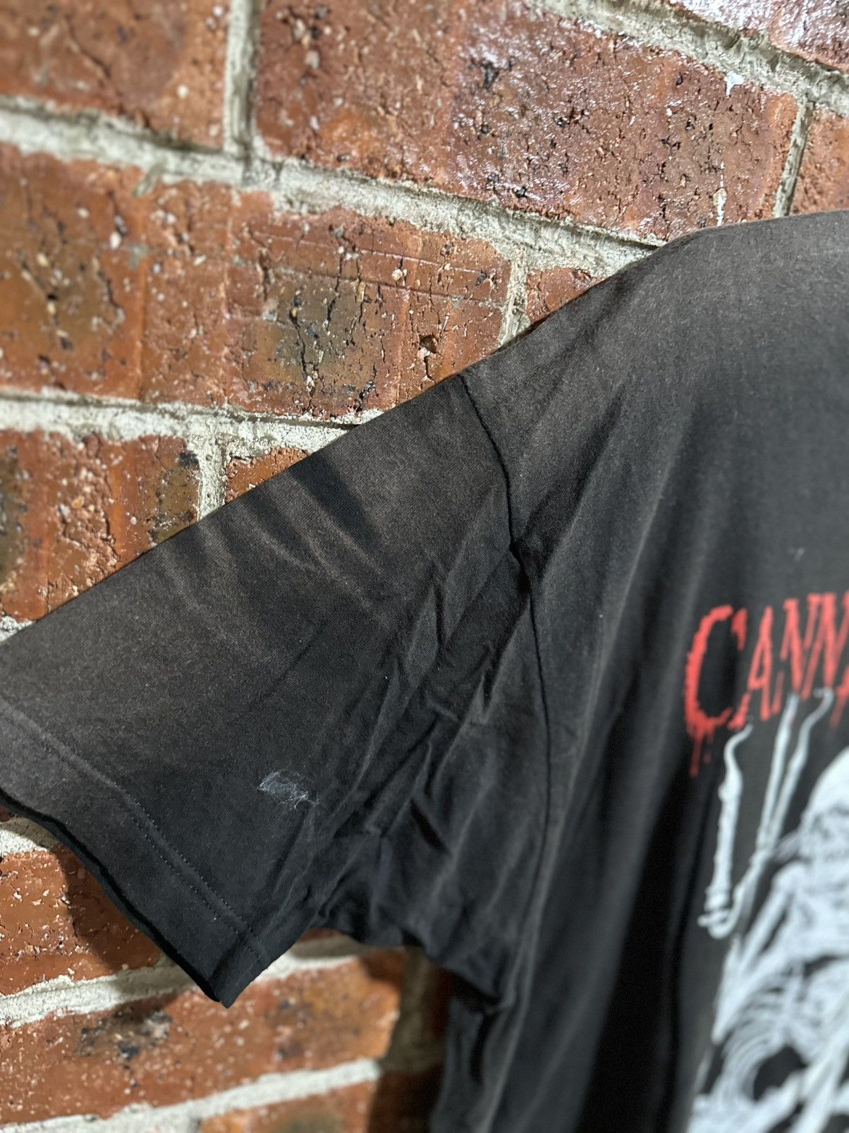 Band Tees Thrashed Vintage Cannibal Corpse Sun Faded Tee Size US XXL / EU 58 / 5 - 7 Thumbnail