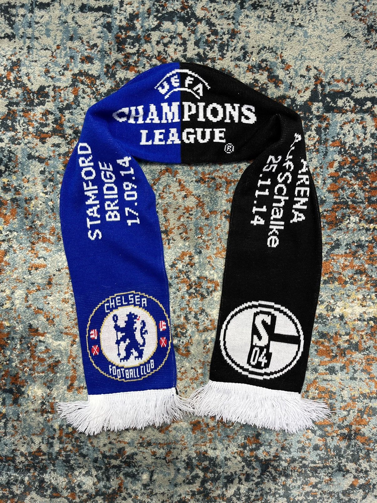 Chelsea Soccer × Vintage Vintage y2k Chelsea FC & Shalke 04 UEFA champions league Size ONE SIZE - 2 Thumbnail