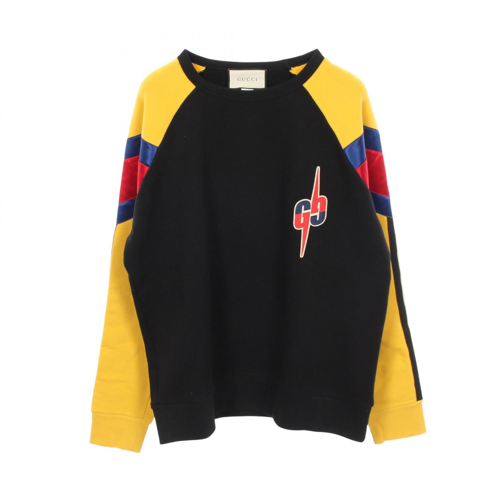 Gucci Gucci GUCCI GG Logo Patch Cotton Sweatshirt Textile Sweatshirts & Hoodies DUTY FREE for USA Size ONE SIZE - 1 Thumbnail
