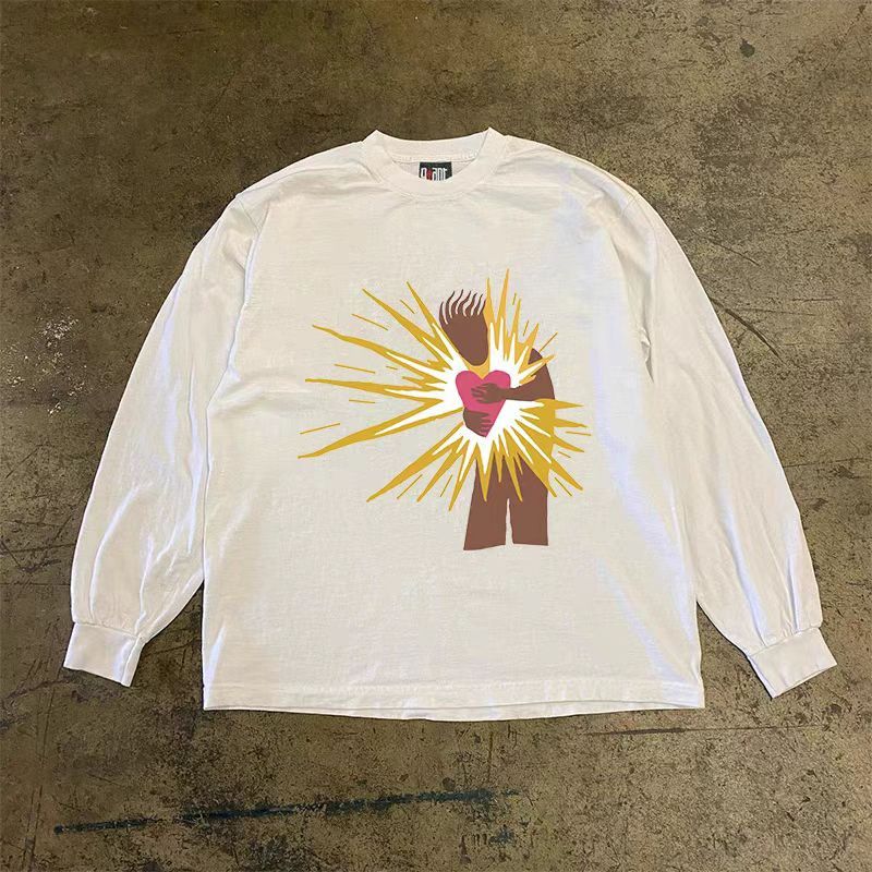 Japanese Brand × Vintage Heart pattern casual retro long sleeve t-shirt Size US L / EU 52-54 / 3 - 1 Thumbnail