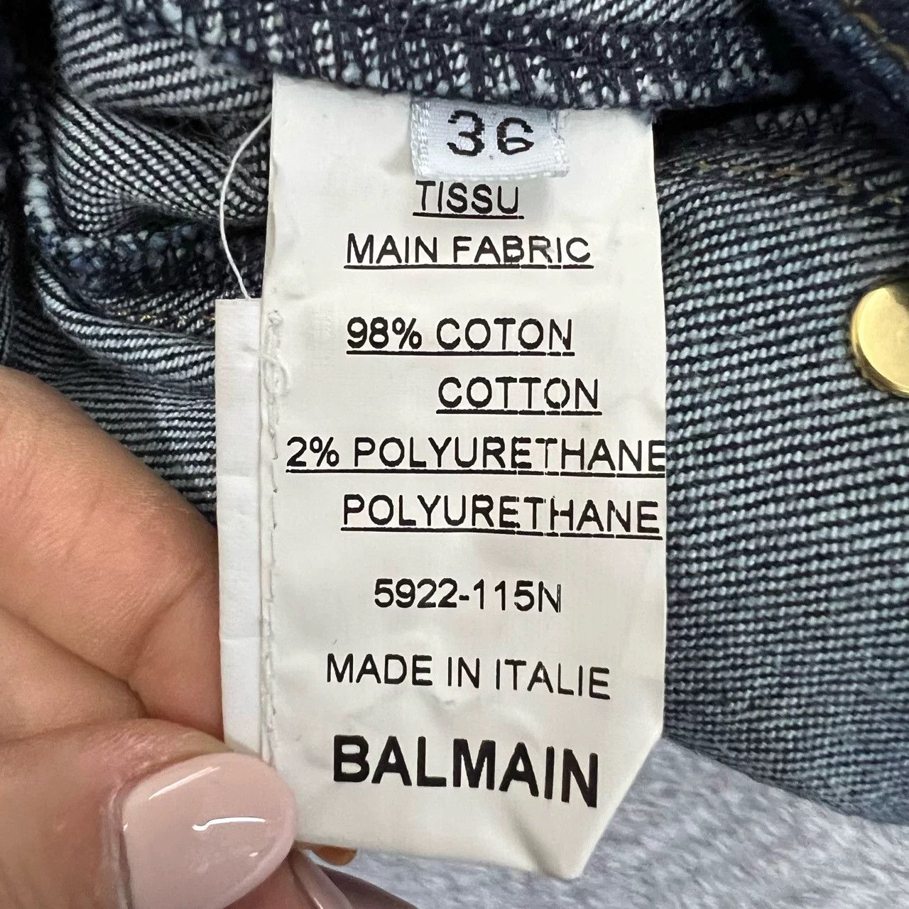 Balmain BALMAIN Blue Slim Fit Jeans Size US 36 / EU 52 - 4 Thumbnail
