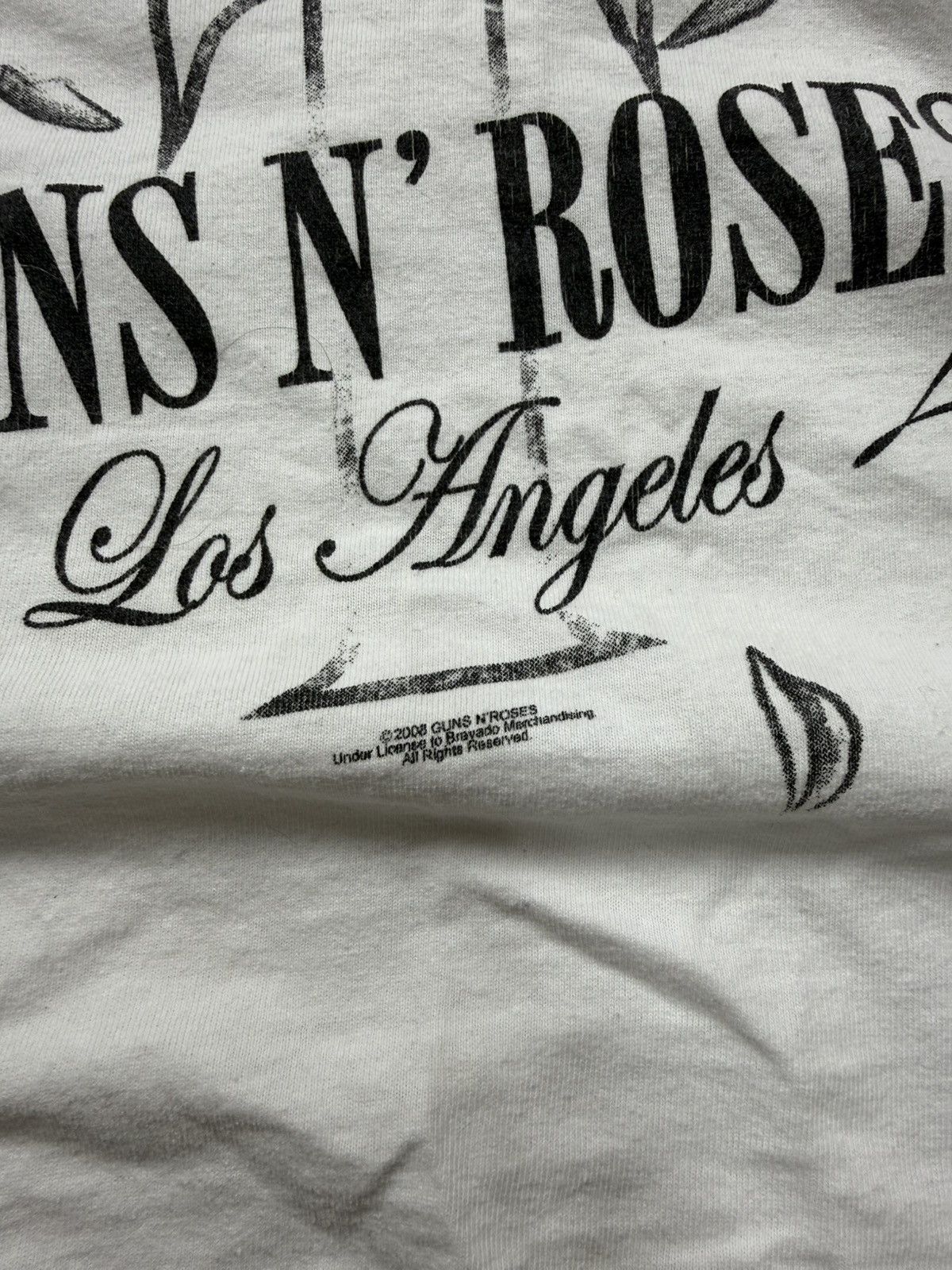 Fruit Of The Loom Guns n Roses Los Angeles Tee Rock & Rebellion Shirt 2008 Size US M / EU 48-50 / 2 - 4 Thumbnail