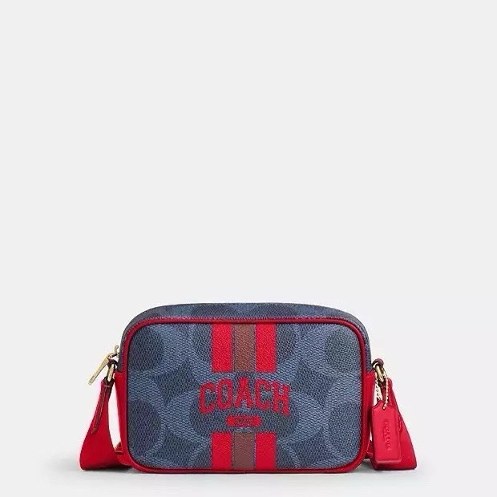 Coach NWT COACH Mini Jamie Camera Bag With Varsity Stripe CBM36 Size ONE SIZE - 5 Thumbnail