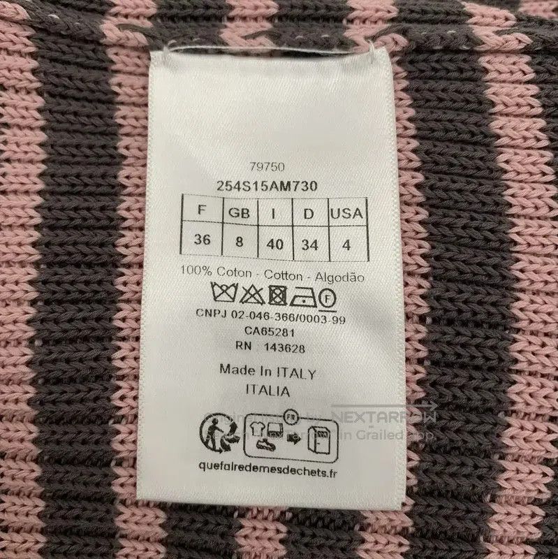 Dior Dior Color-Blocked Ribbed Cotton Sweater . Size XS / US 0-2 / IT 36-38 - 7 Thumbnail
