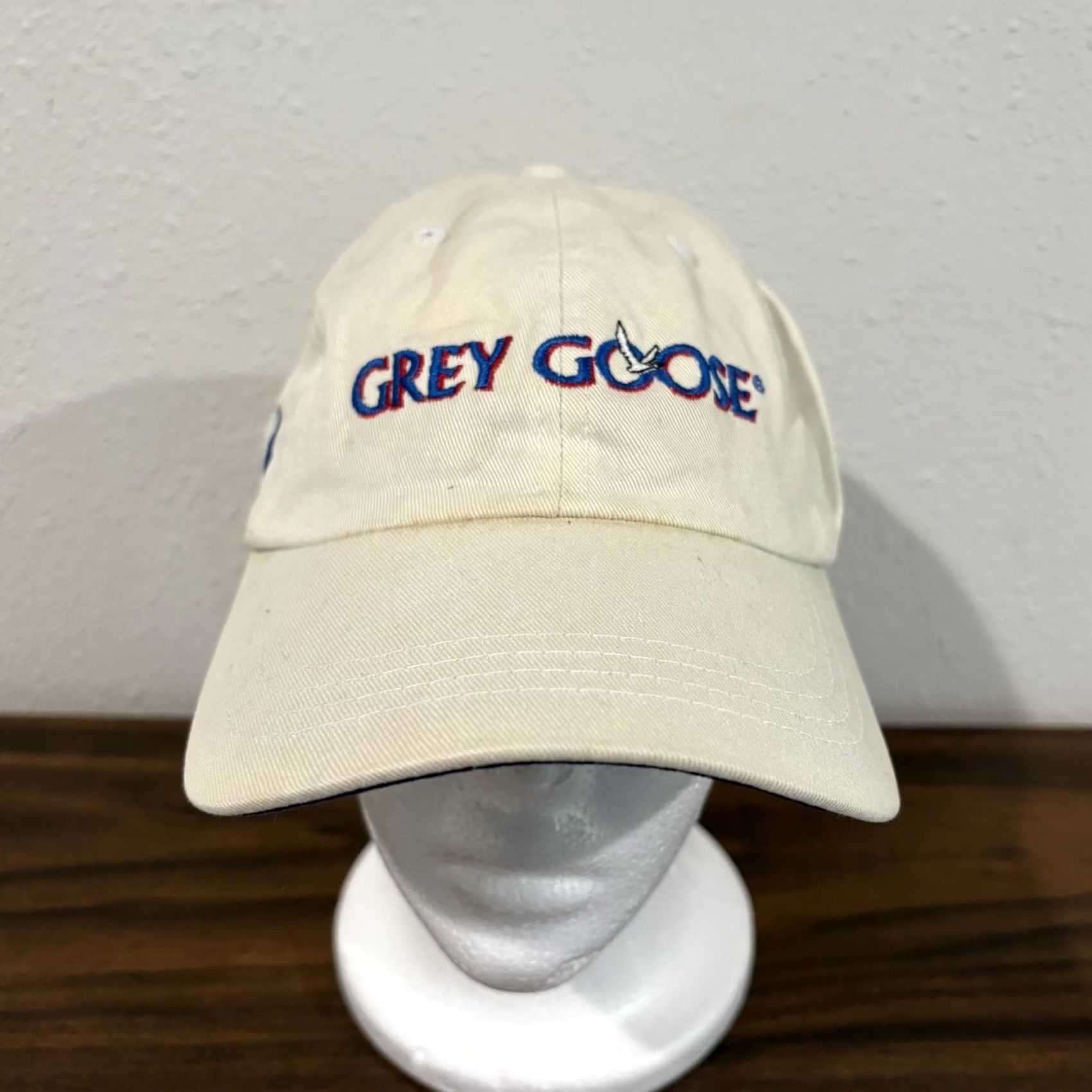 Vintage Ahead Grey Goose Vodka Hat Strapback Cap Mens One Size Adjustable Classic Baseball Cap Size ONE SIZE - 2 Thumbnail