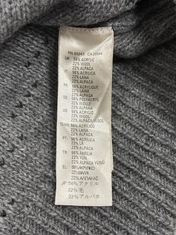 Diesel 2000s Diesel Spiderweb Destroyed Grey Wool Sweater Size US S / EU 44-46 / 1 - 11 Thumbnail