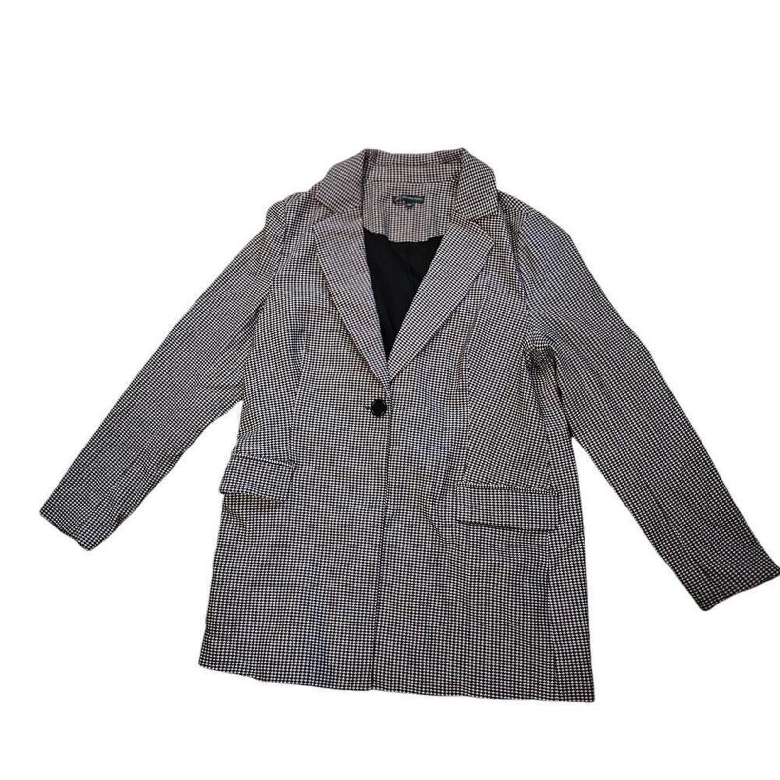 Adrianna Papell Vintage adrianna papell houndstooth blazer Size L / US 10 / IT 46 - 1 Thumbnail