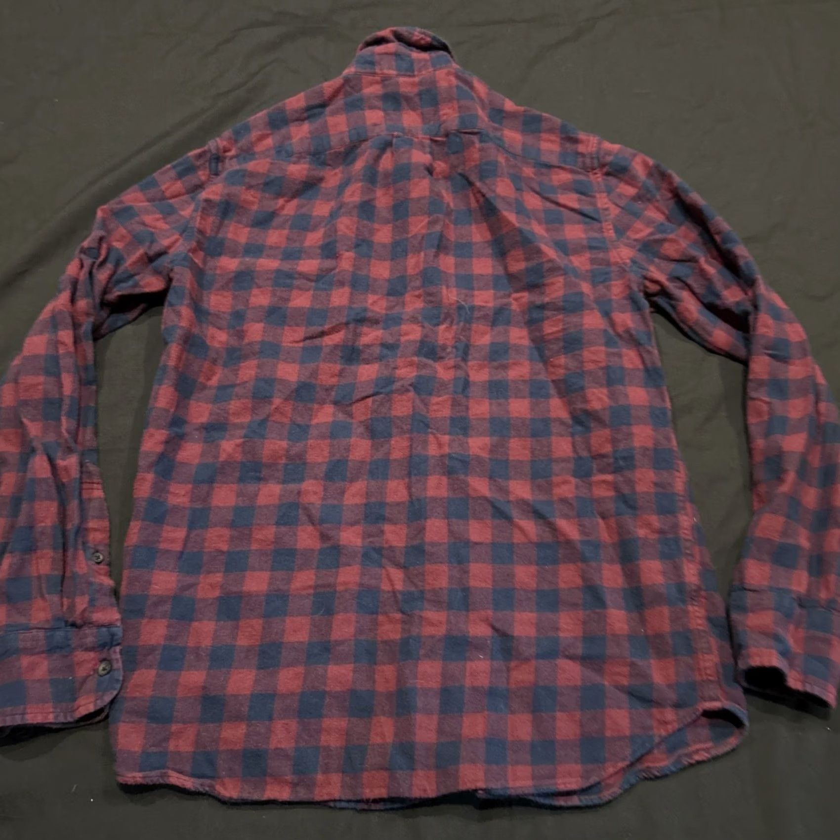 J.Crew J.CREW Shirt Slim Red Plaid Long Sleeve Button-Up Medium M Regular Men Size US M / EU 48-50 / 2 - 3 Thumbnail