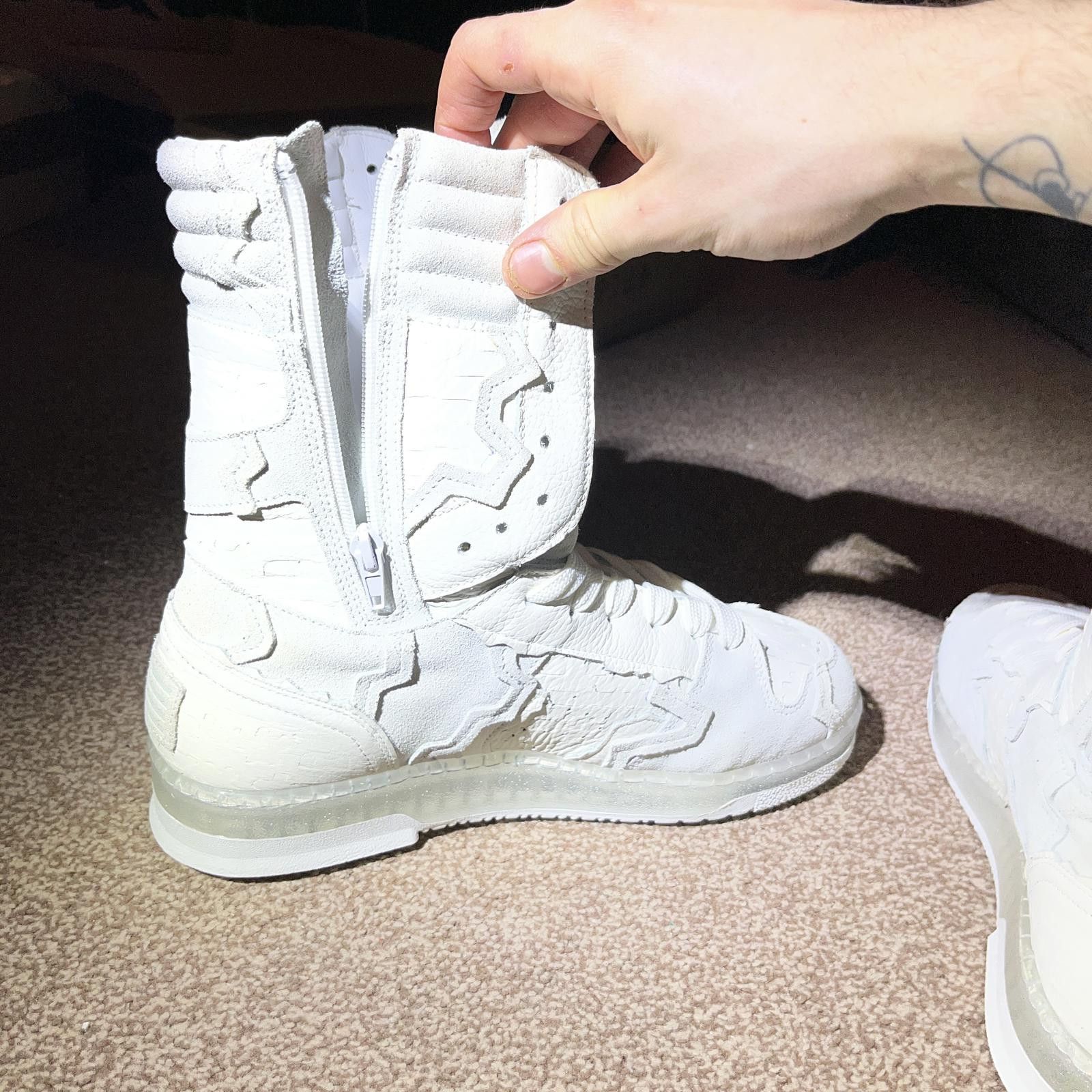 Racer Worldwide Racer Worldwide White High-top Shoes / Sneakers Size US 9 / EU 42 - 6 Thumbnail