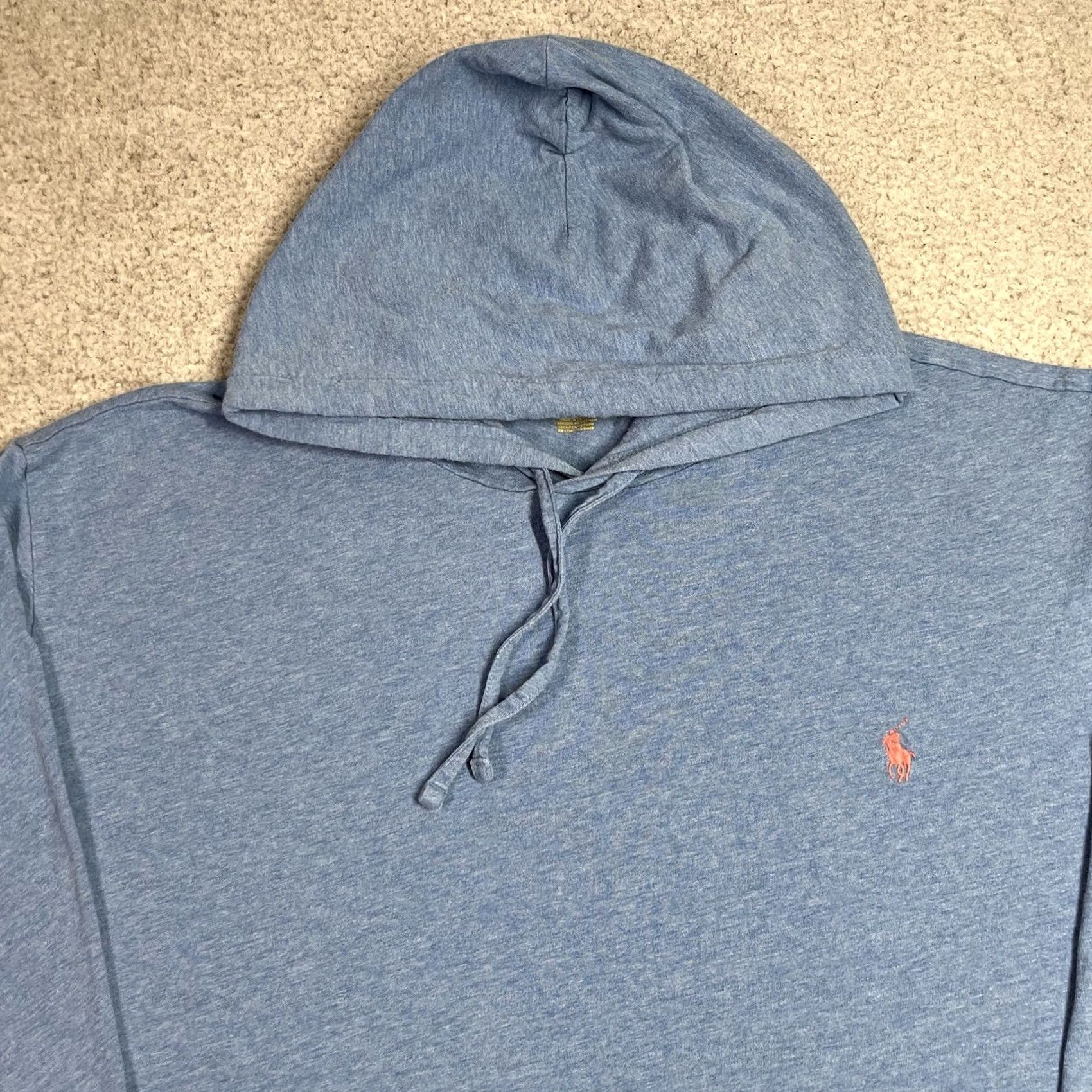 Polo Ralph Lauren Polo Ralph Lauren Hoodie Mens 4XL Blue Lightweight Pullover Sweatshirt Size US XXL / EU 58 / 5 - 2 Thumbnail