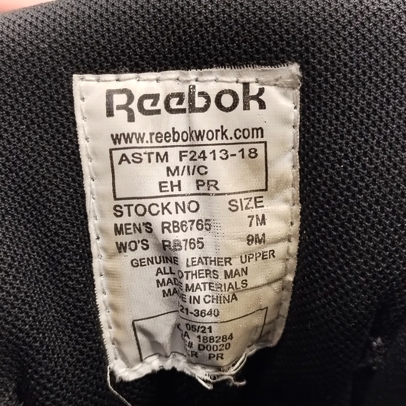 Reebok Reebok Trainex Work Boots Womens Size: Womens 9M Black Leather Waterproof Composite Toe Shoes Size US 9 / IT 39 - 4 Thumbnail