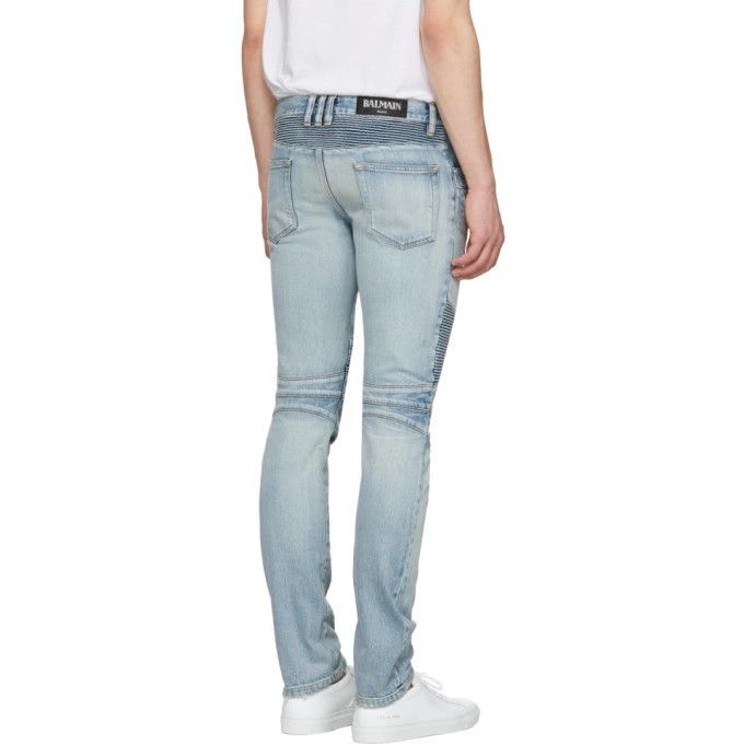 Balmain o1y0426 Denim Pant in Light Blue Size US 32 / EU 48 - 3 Thumbnail