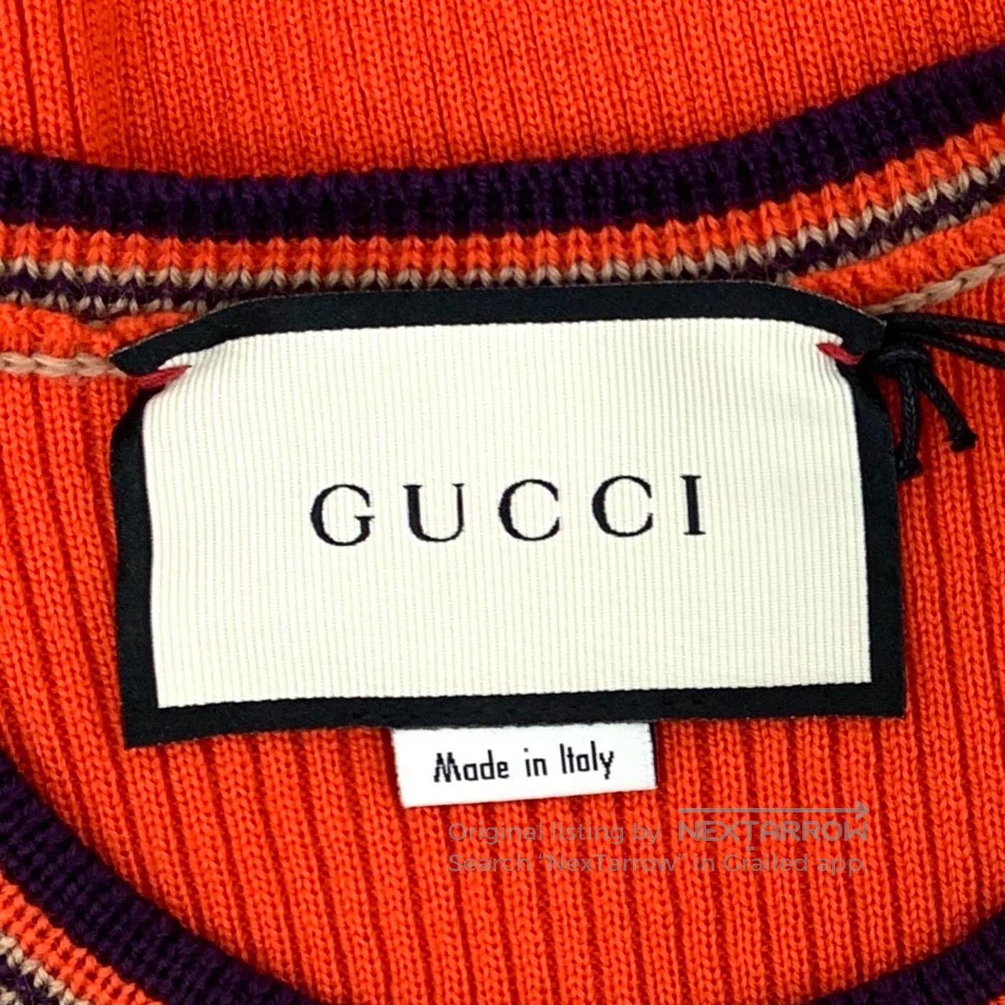 Gucci Guicci Red Plaid Flying Pig Embroidered Wool Crew Neck Sle Size US XS / EU 42 / 0 - 5 Thumbnail