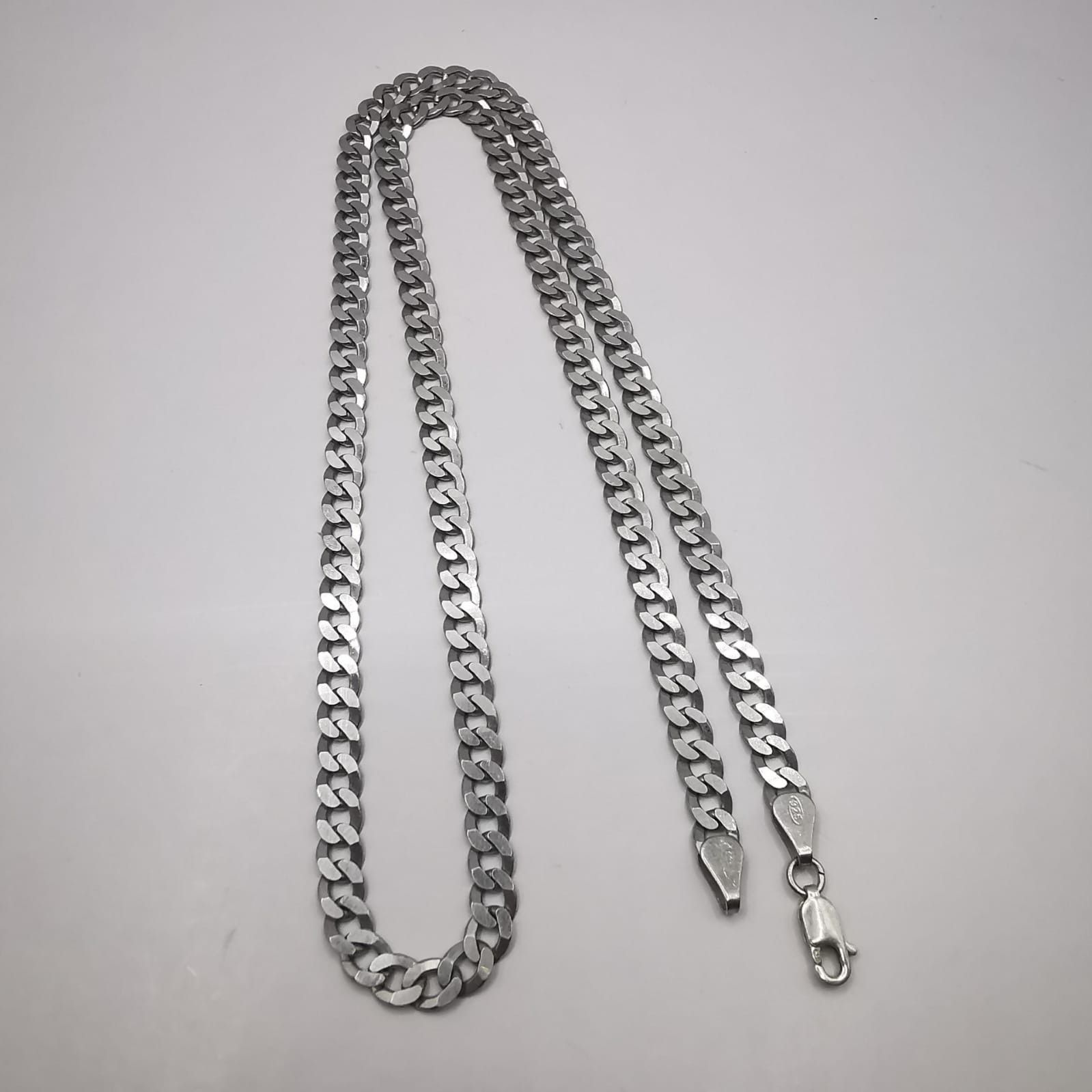 Sterling Silver Vintage Jewelry Chain, 925 Sterling Silver, Signed , 18,24g Size ONE SIZE - 2 Thumbnail