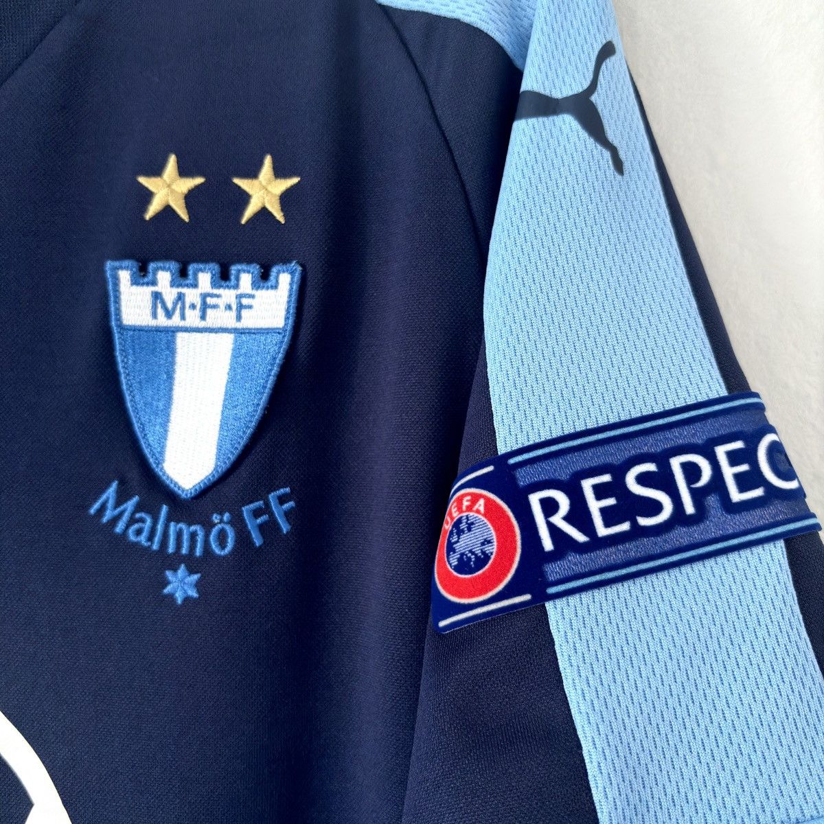 Puma 2019 2020 GAME WORN Malmö Sweden Puma Home Soccer Jersey Size US M / EU 48-50 / 2 - 6 Thumbnail